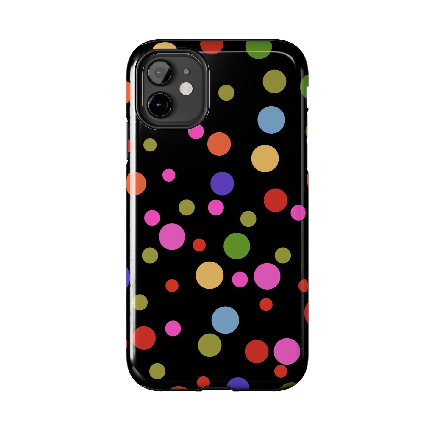 Dot Assortment Black Phone Case