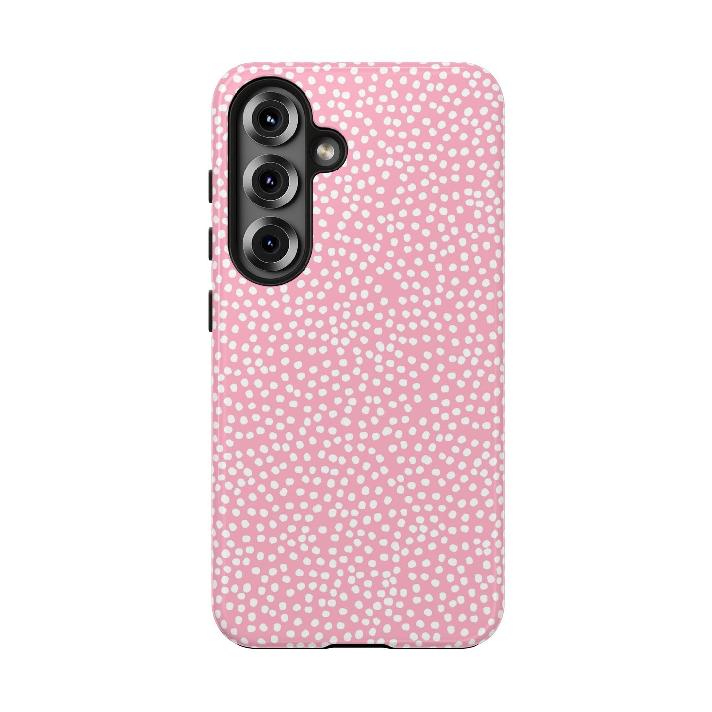 Bitty Dots Pink / White Phone Case