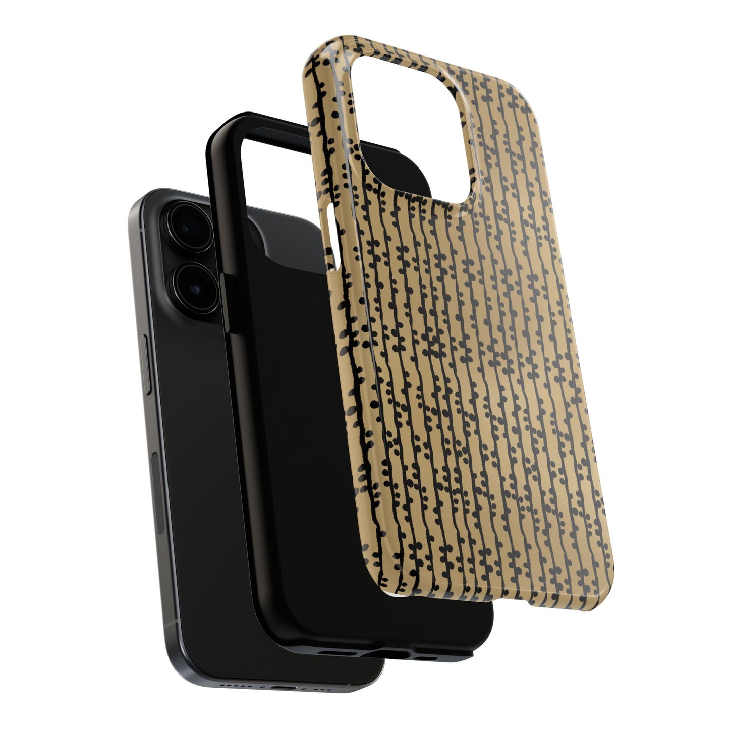 Loopy Stripe Tan Phone Case