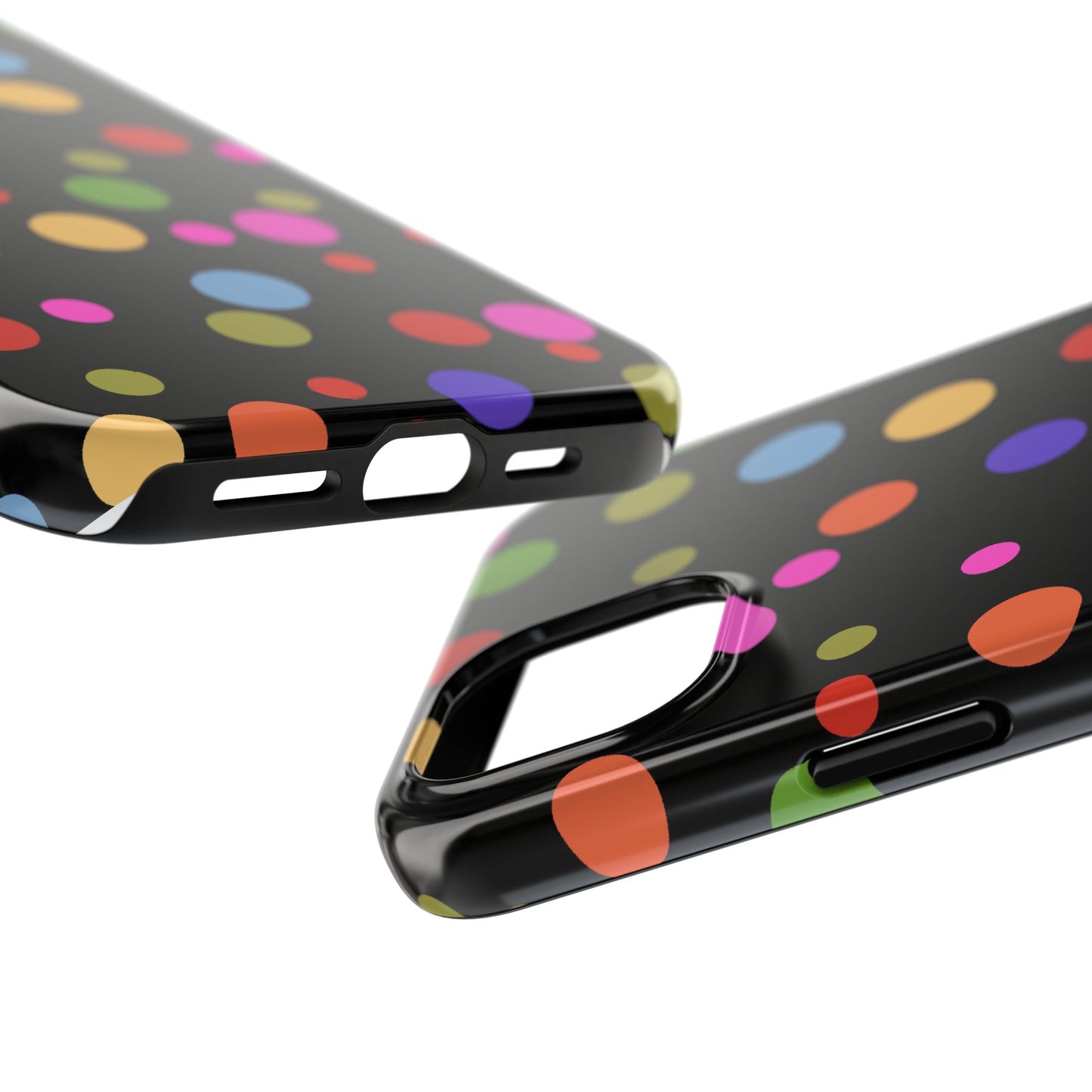 Dot Assortment Black Phone Case