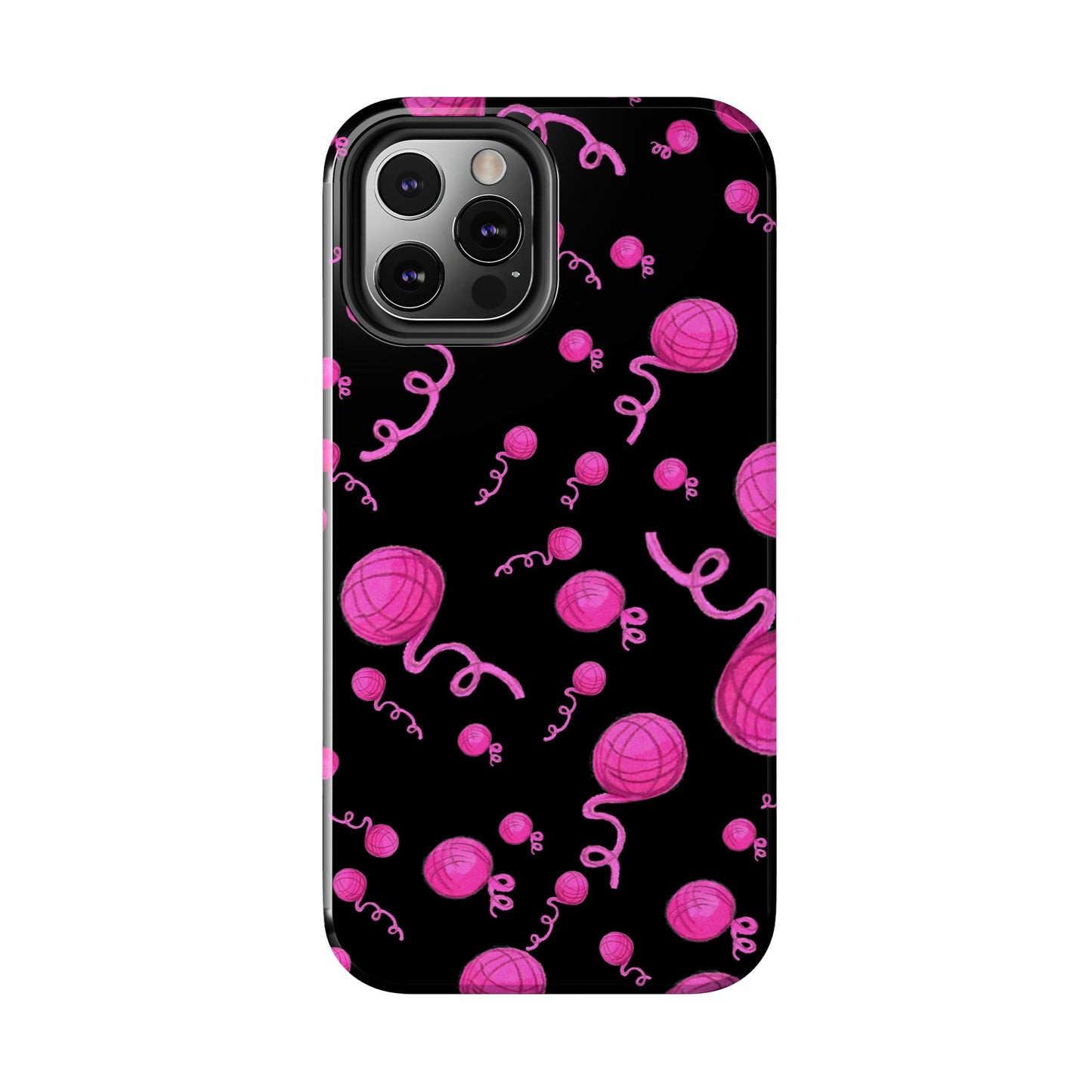 Yarniverse Black / Pink Phone Case