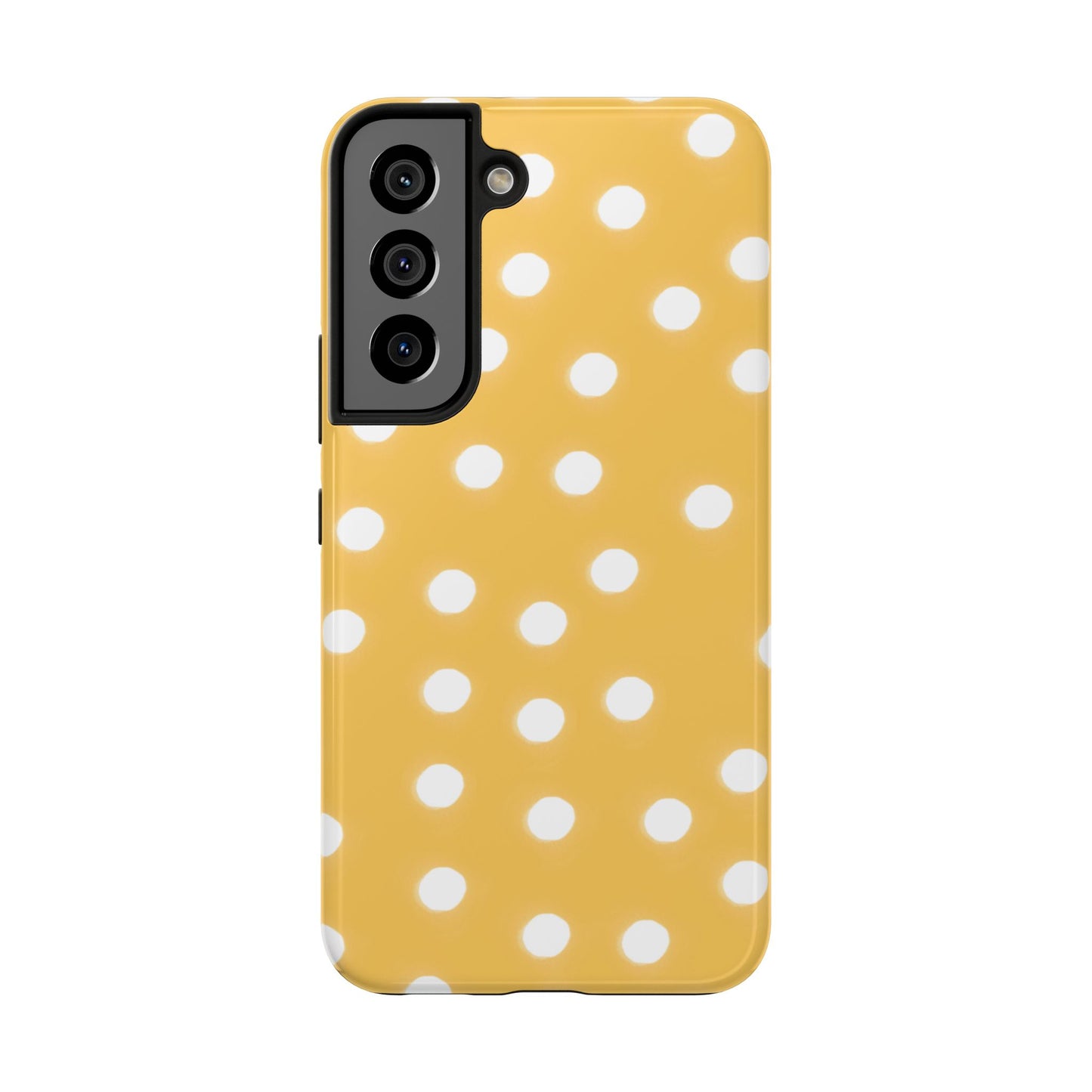 Jumbo Dots Yellow / White Phone Case