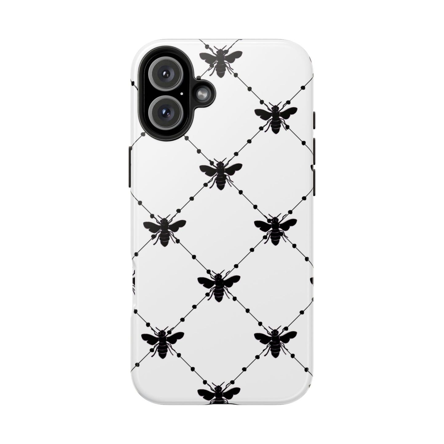 Beaded Bees White Phone Case