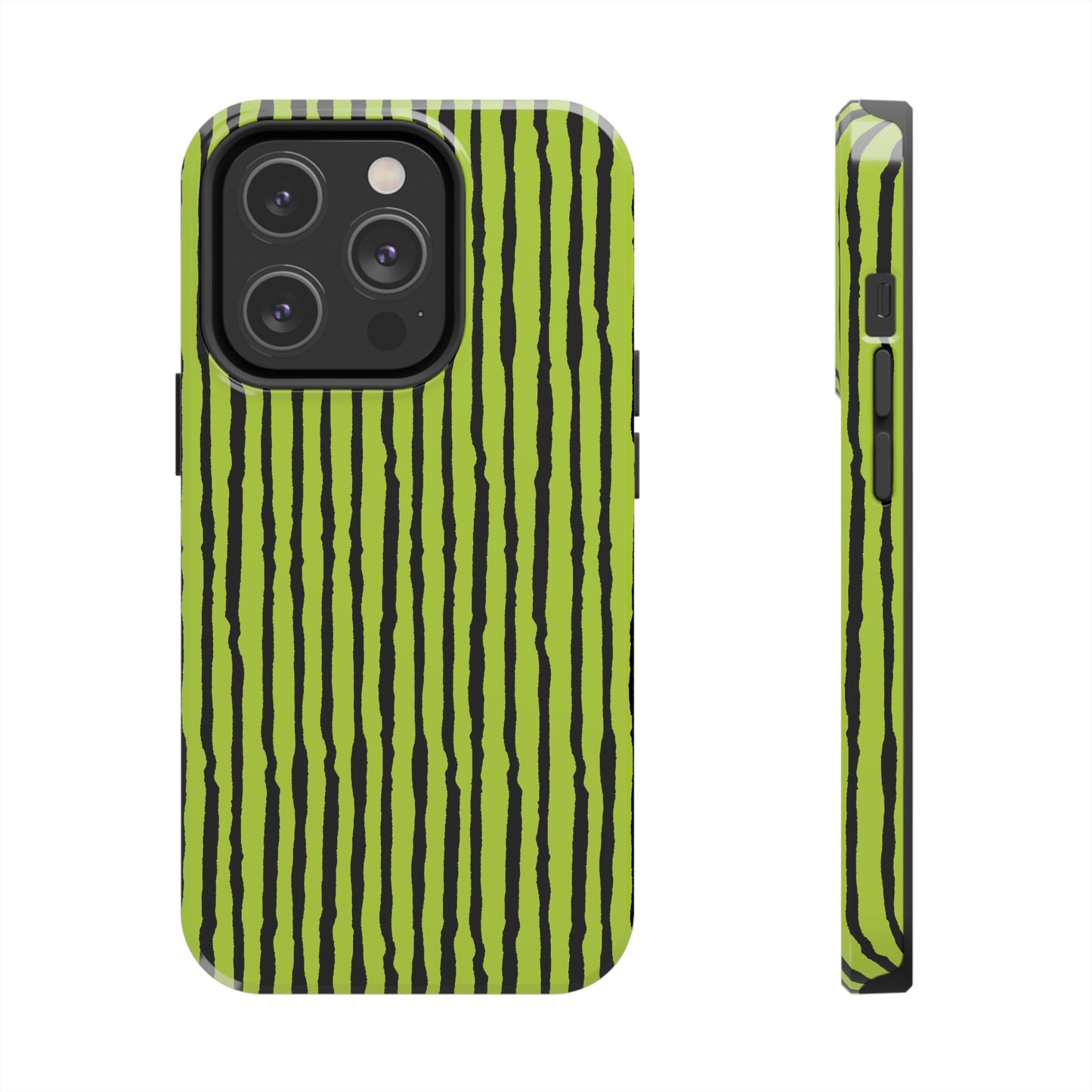 Sorta Stripe Green / Black Phone Case