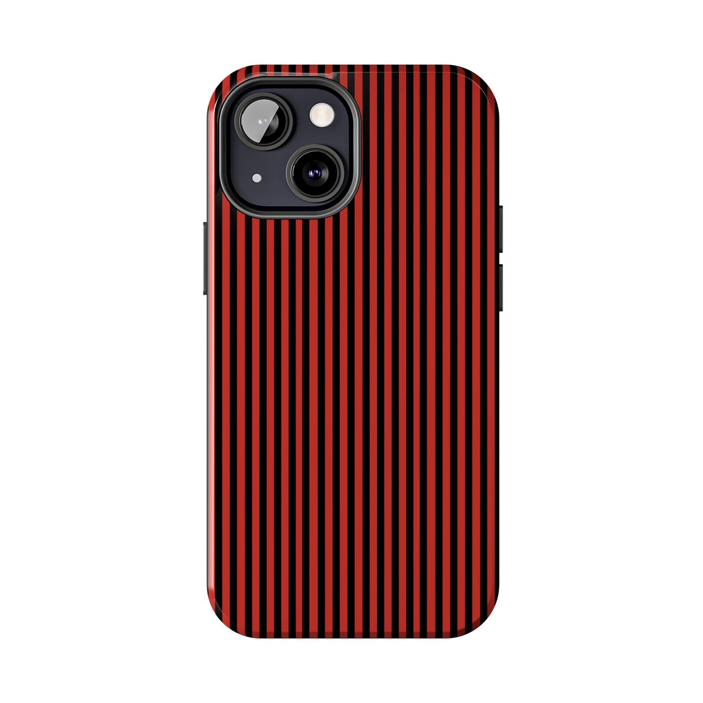 Stripe Red / Black Phone Case