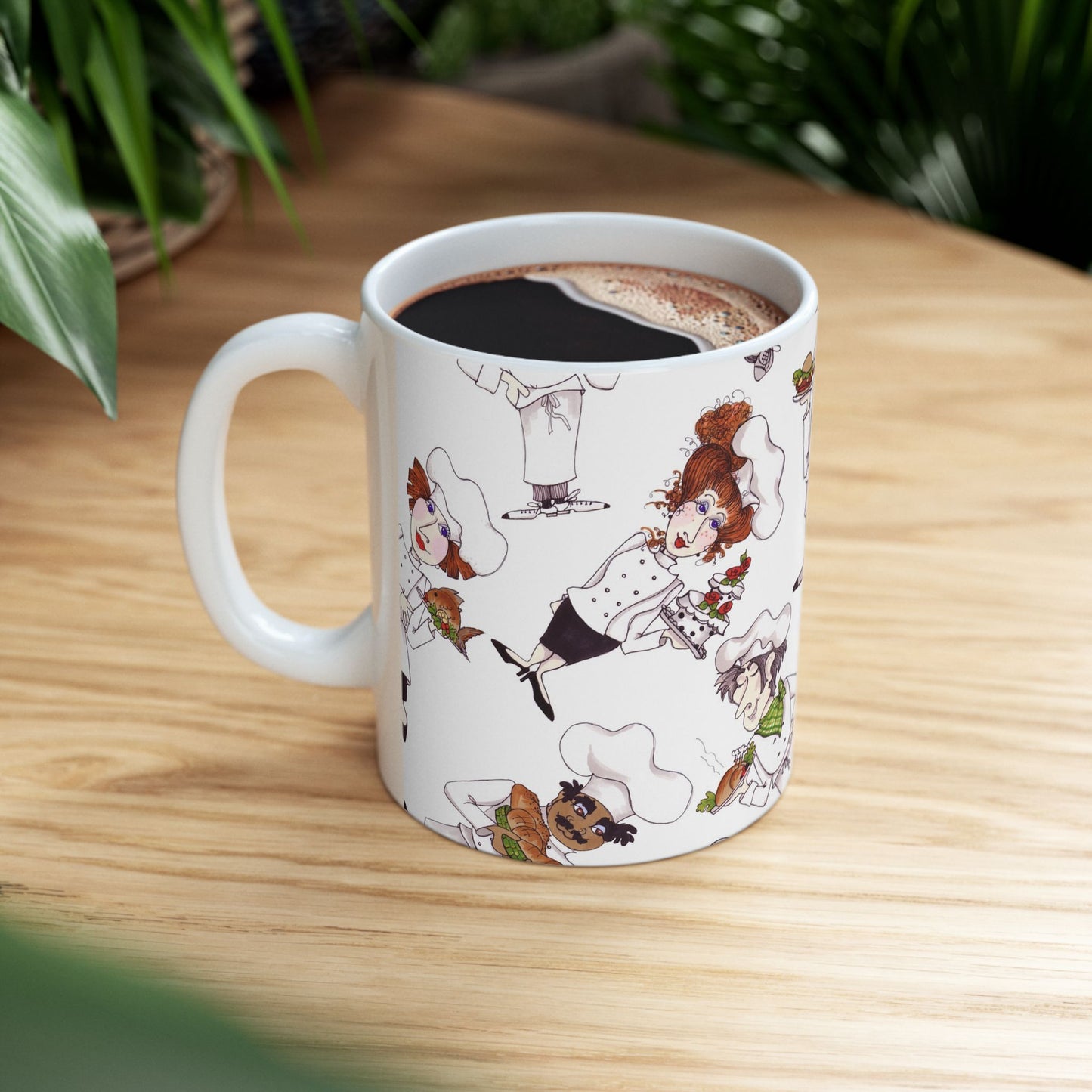 Tossed Chefs White Cup