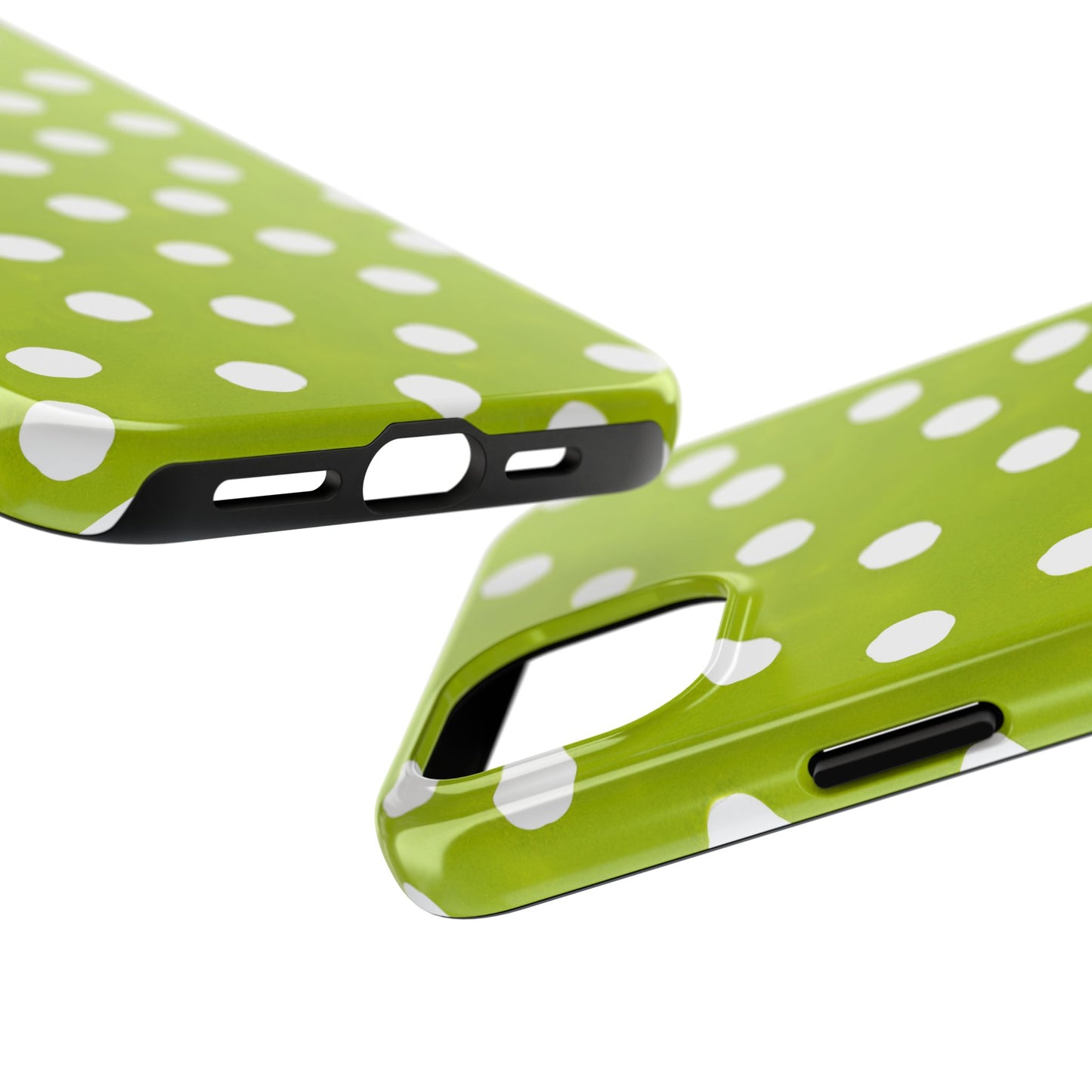 Jumbo Dots Green / White Phone Case