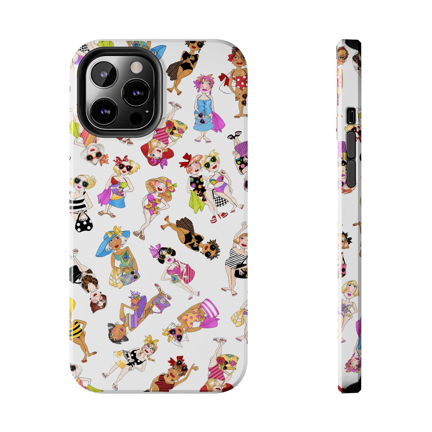 Tossed Beauties White Phone Case