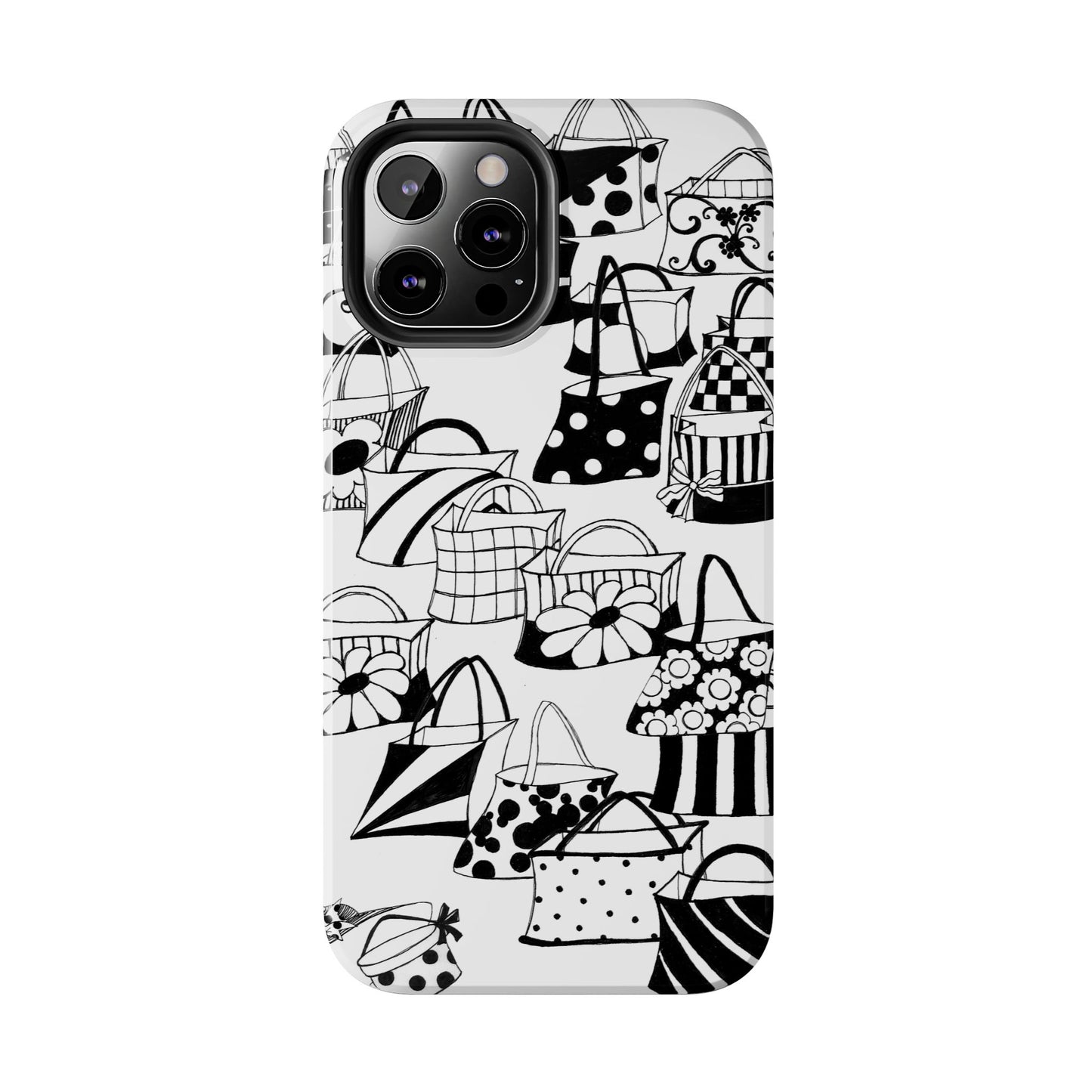 Totes White / Black Phone Case