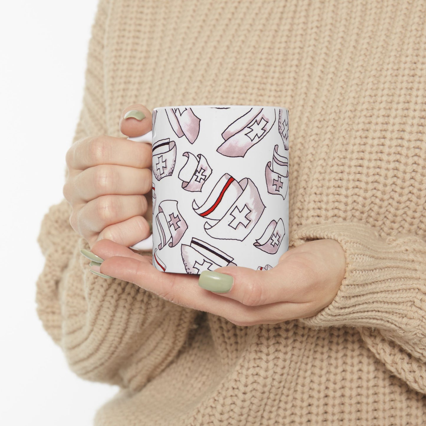 Happy Hats White Cup