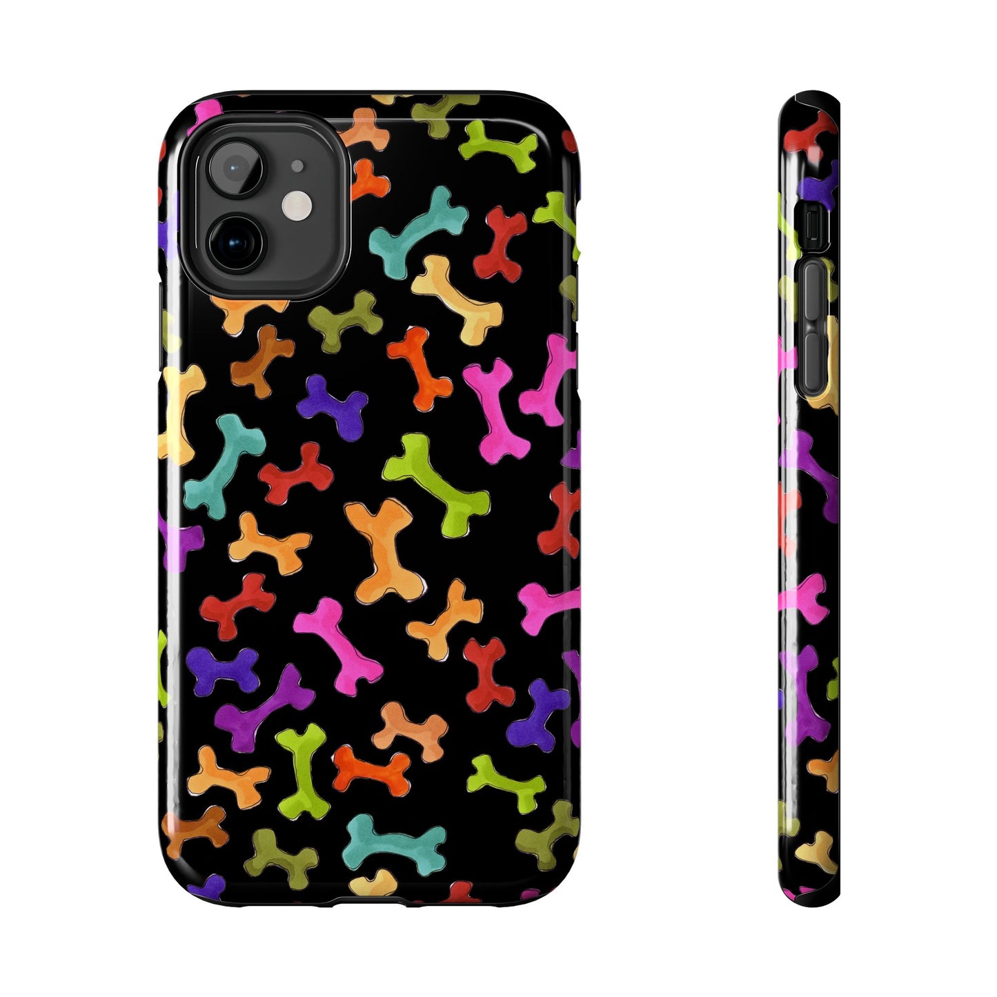 Happy Bones Black Phone Case