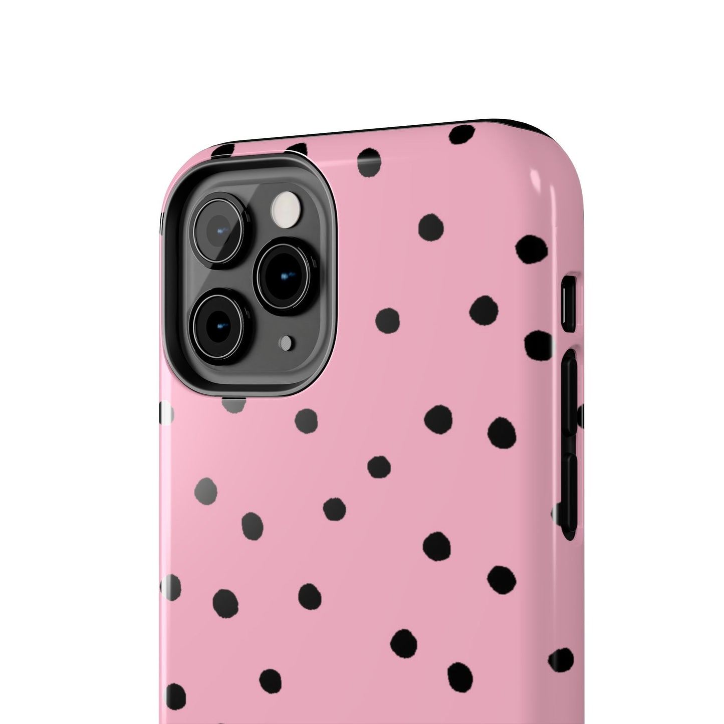 Dinky Dots Pink / Black Phone Case