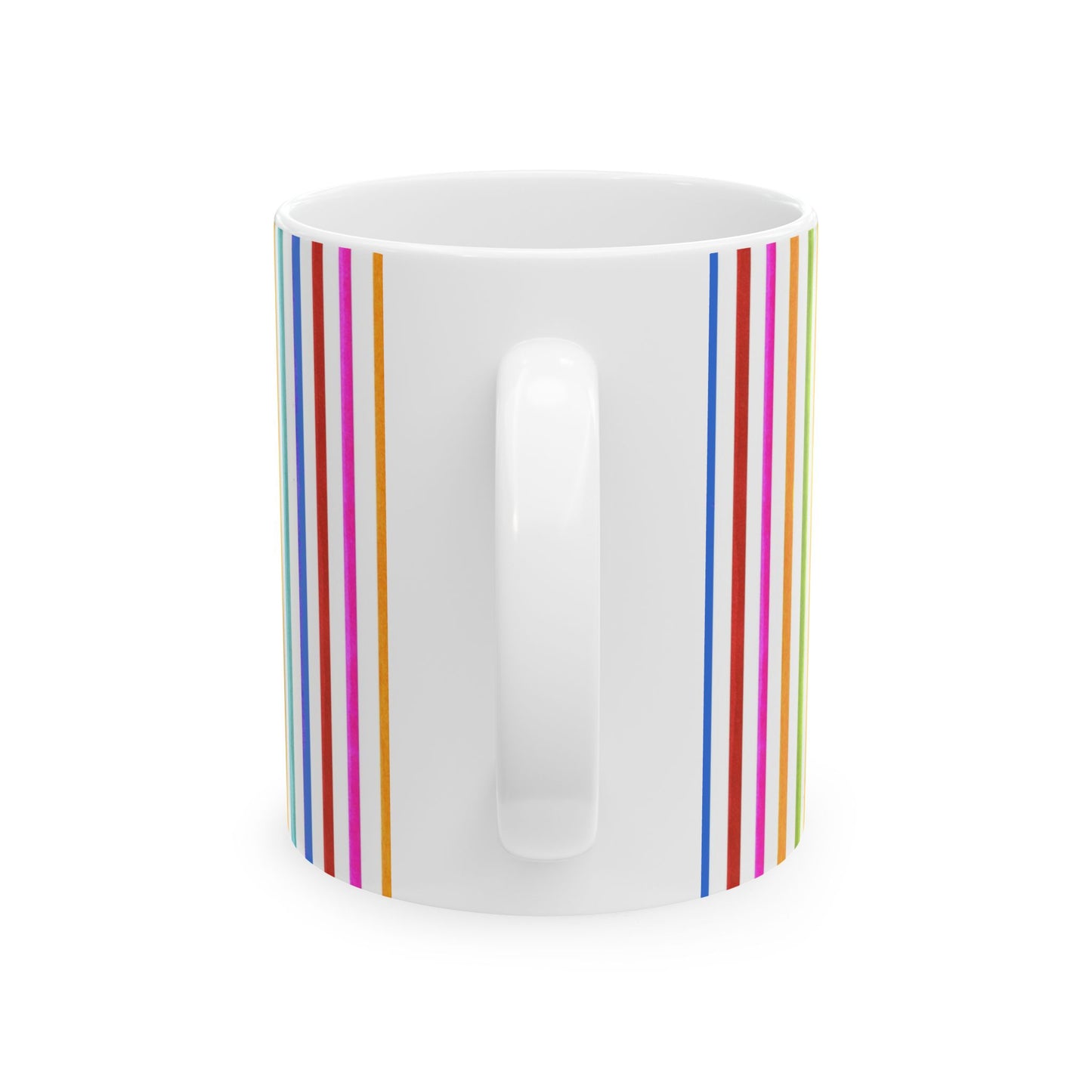 Cool Stripe White Cup