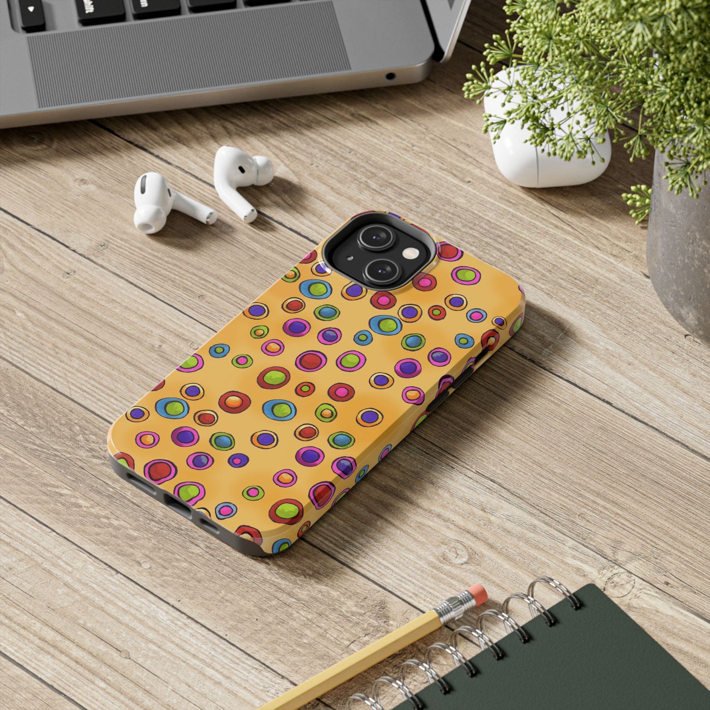 Dopey Dots Yellow Phone Case