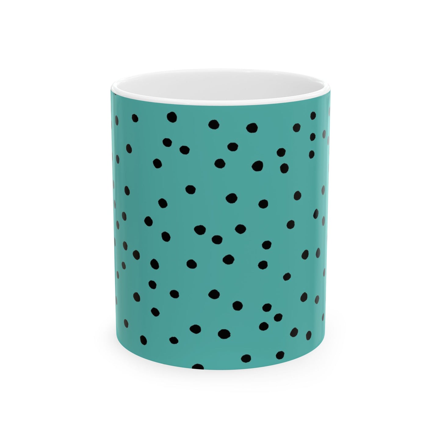 Dinky Dots Turquoise / Black Cup