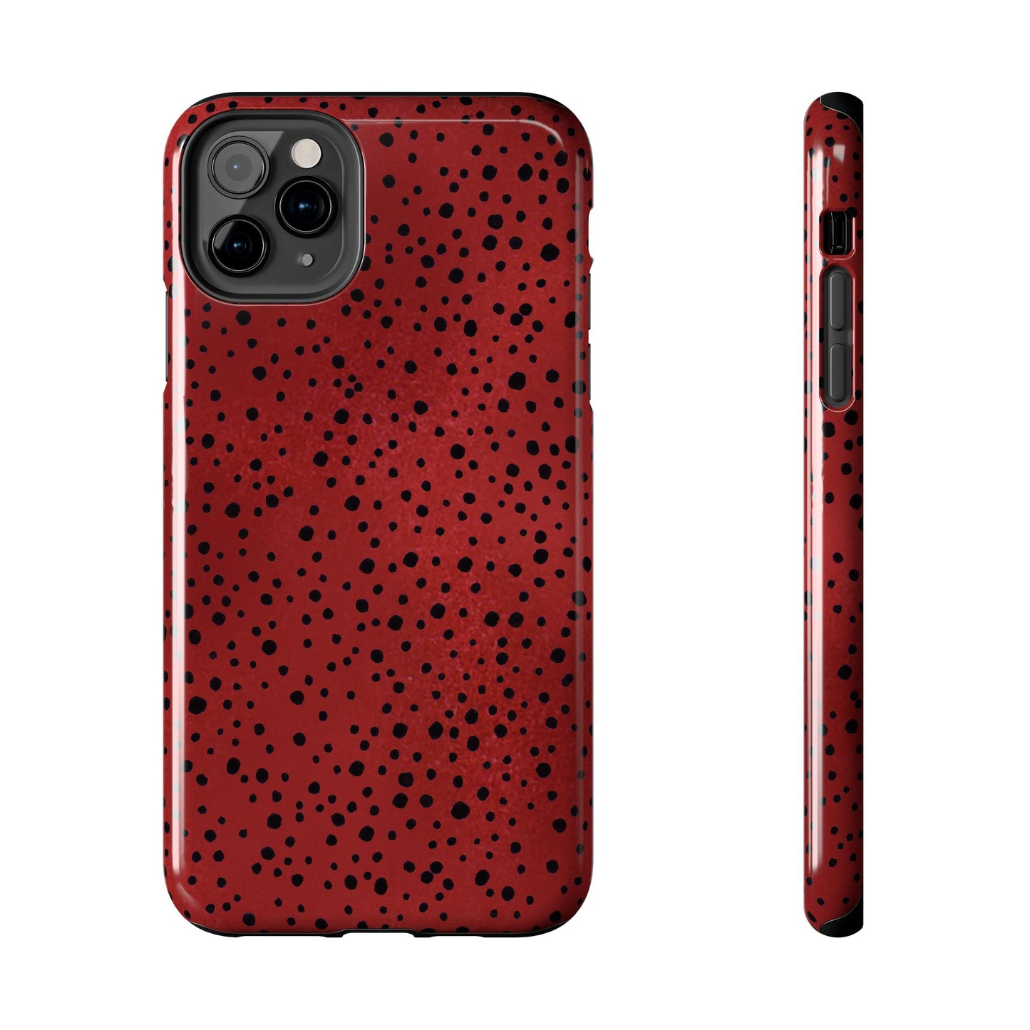 Pepper Dots Red / Black Phone Case