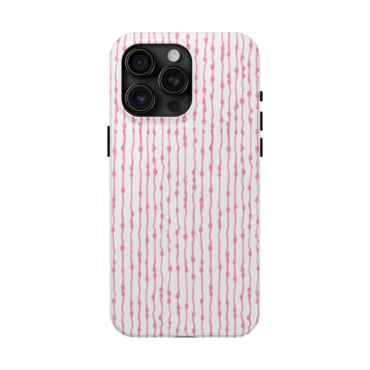Faux Seersucker White / Pink Phone Case