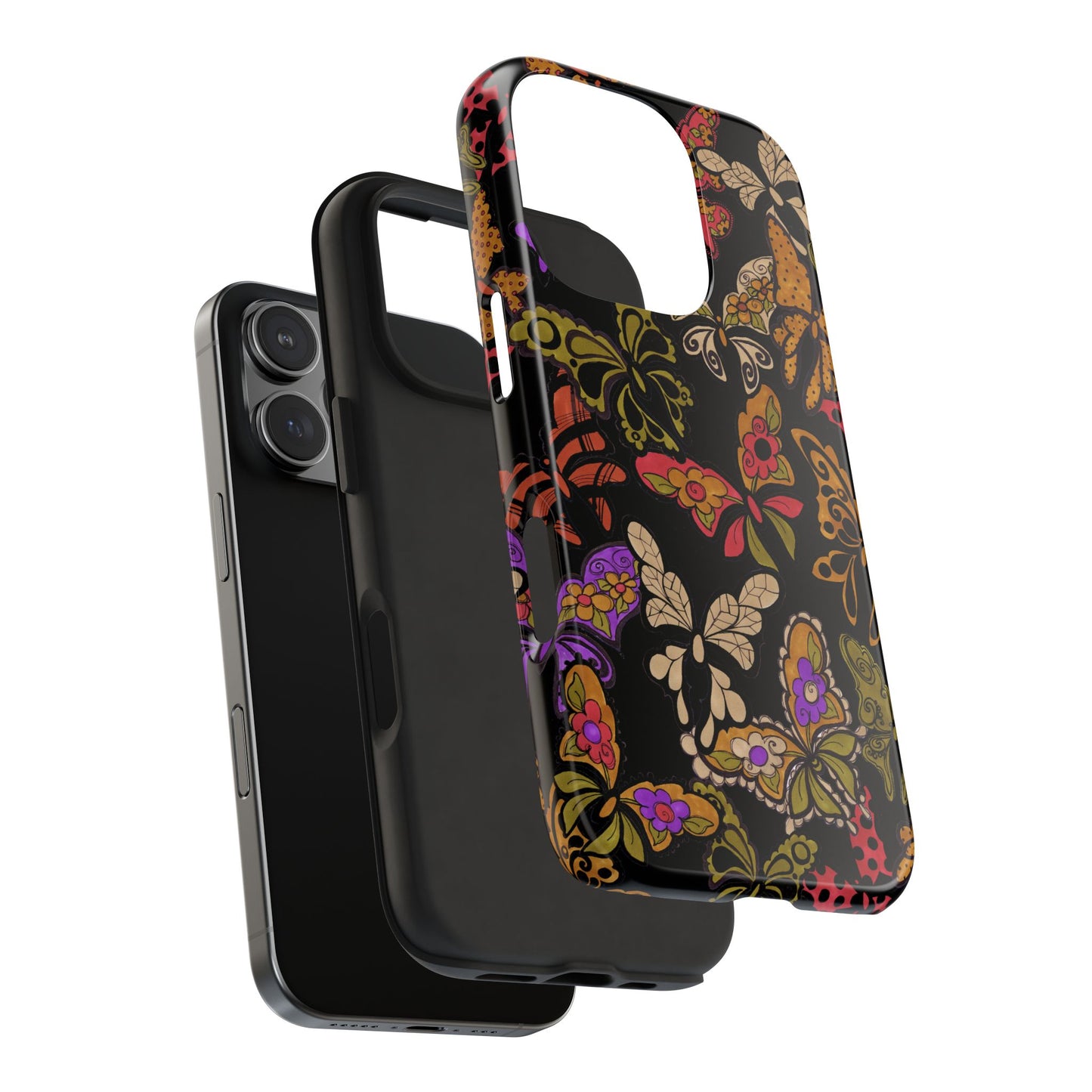 Flighty Black Phone Case