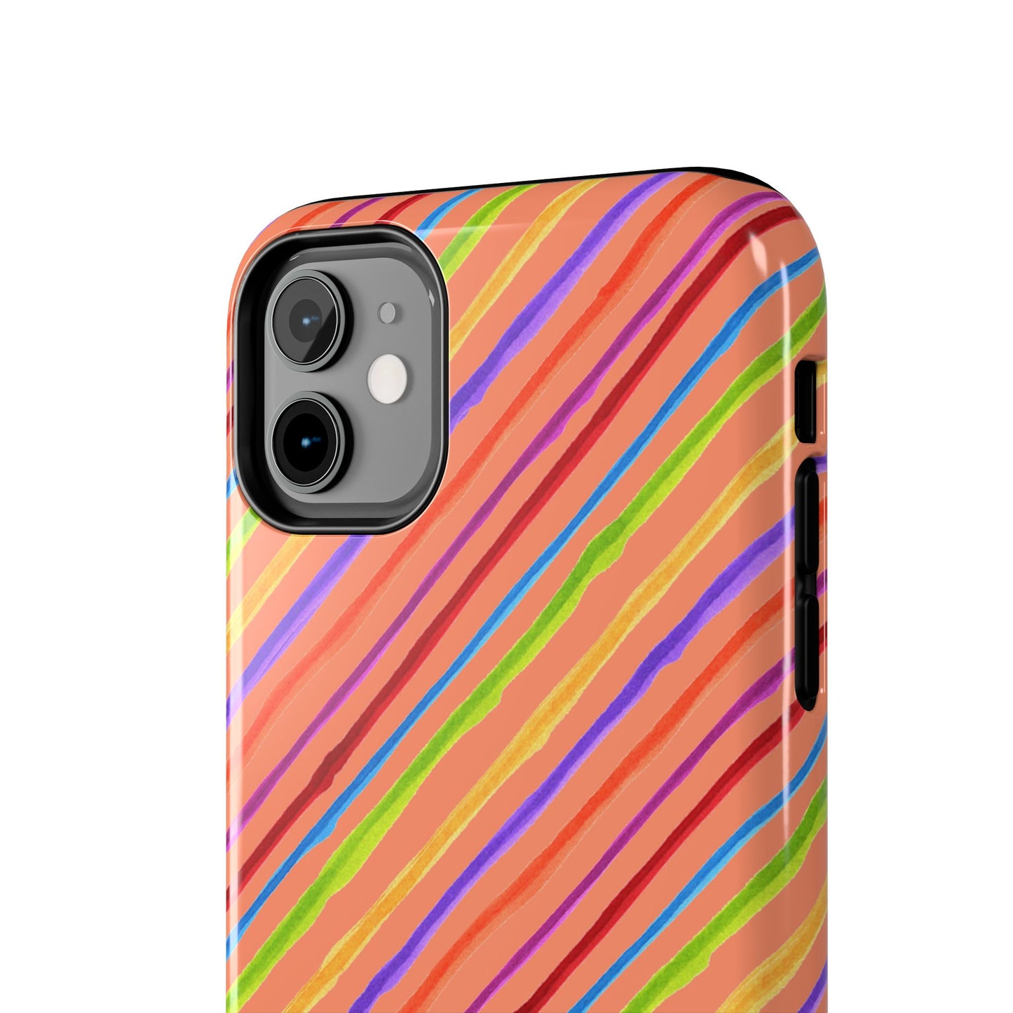 Calico Stripe Orange Phone Case