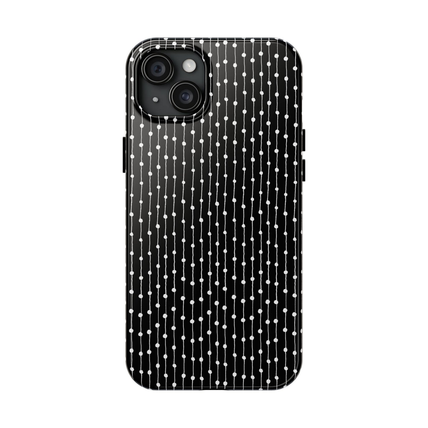 Pin Stripe Black / White Phone Case