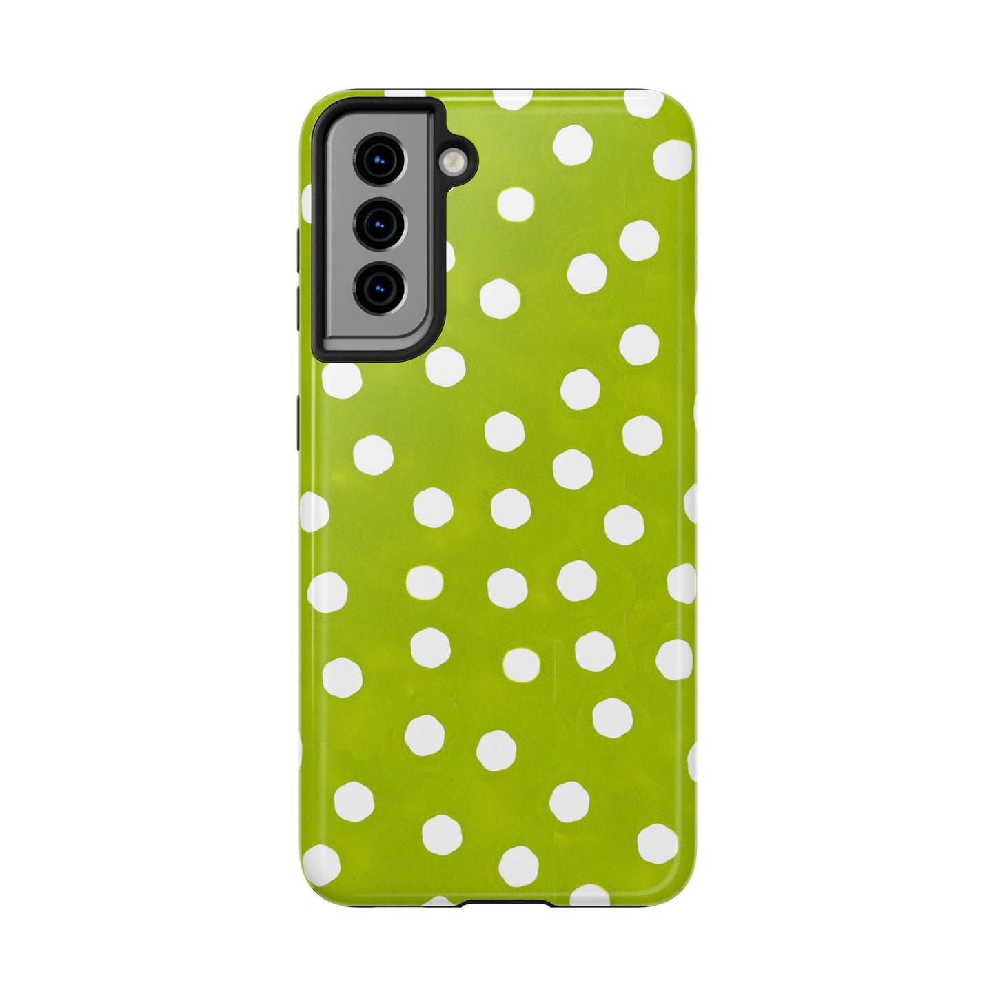 Jumbo Dots Green / White Phone Case