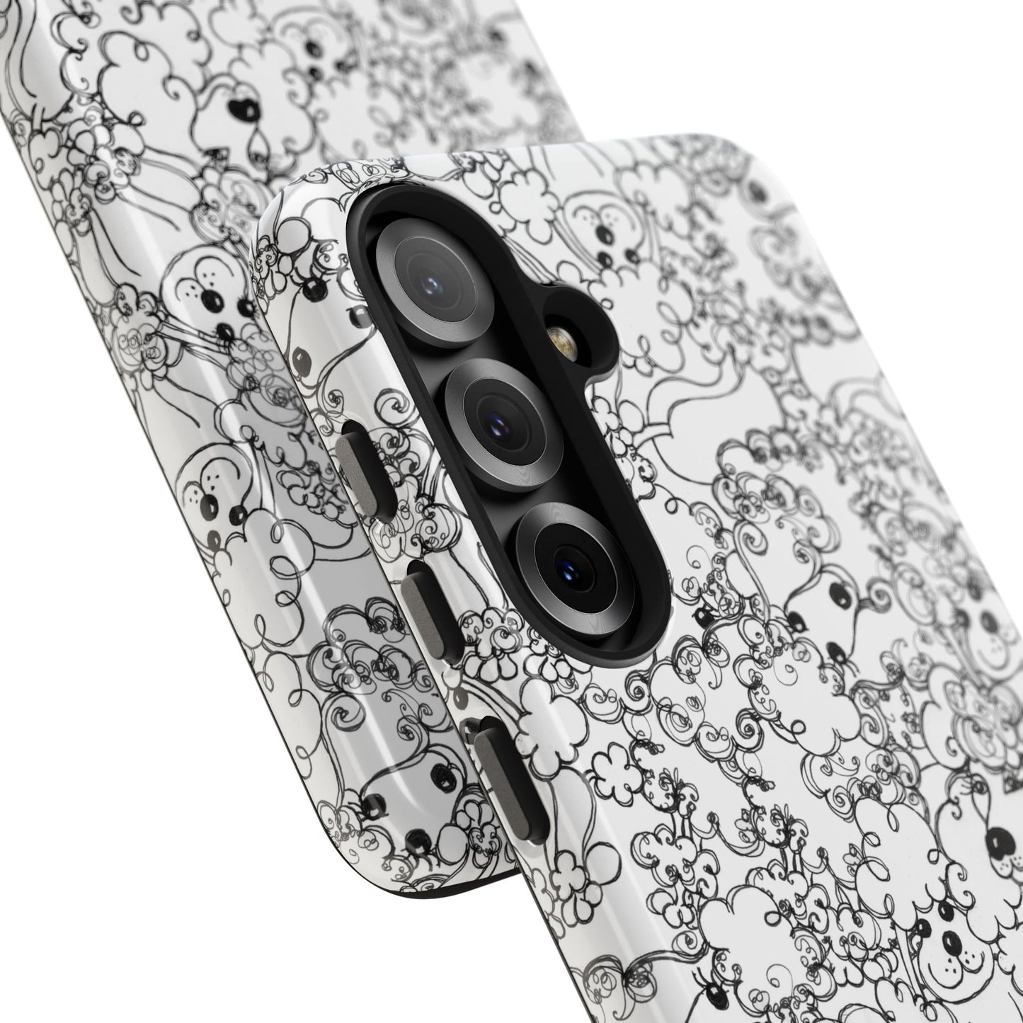 Poodle Party White Phone Case