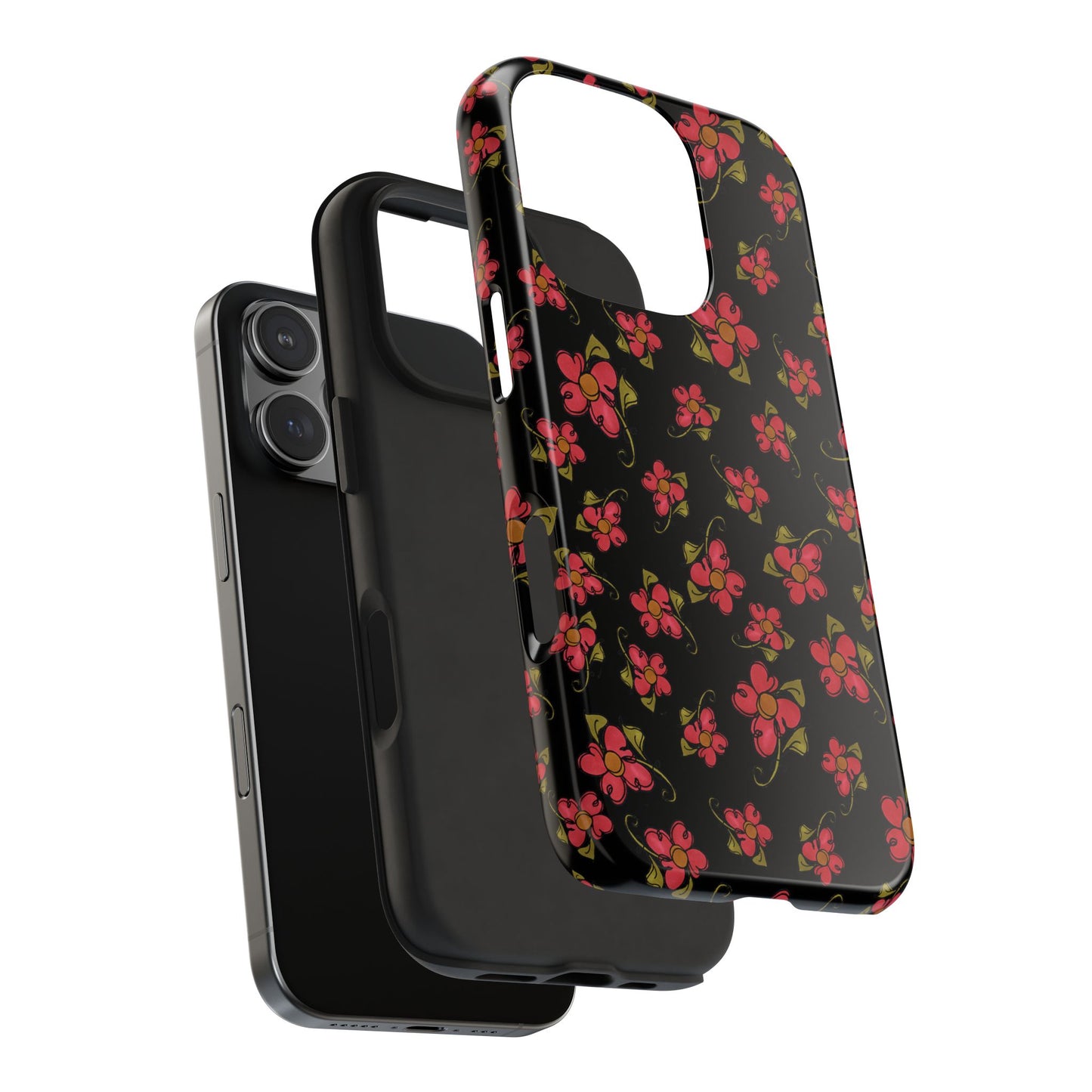 Daisy Caper Black Phone Case