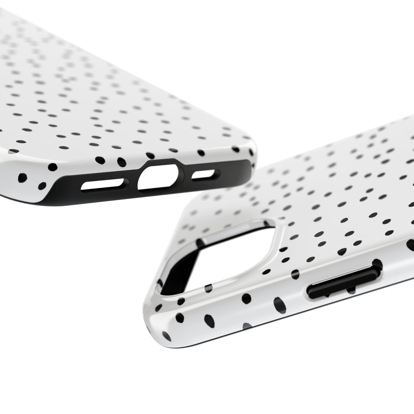 Dinky Dots White / Black Phone Case
