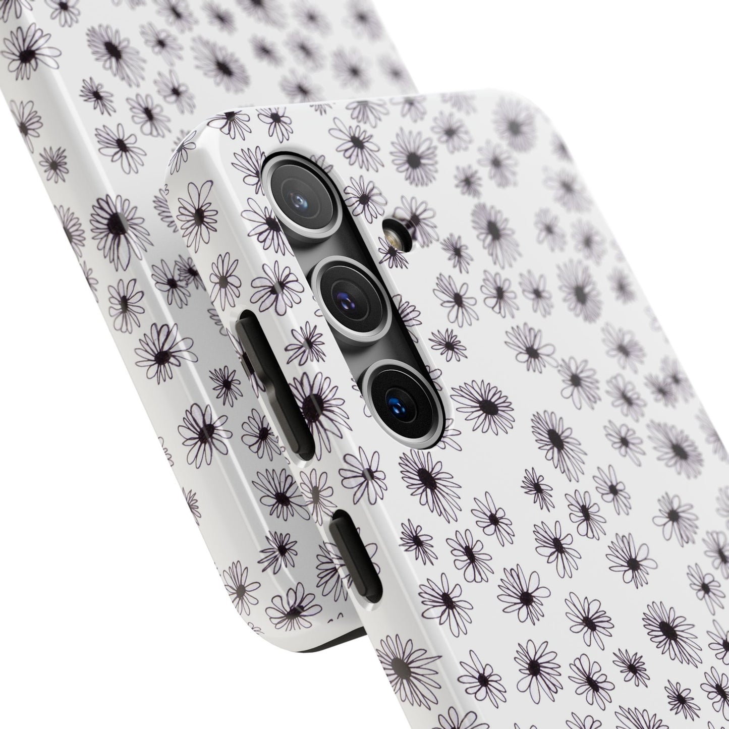 Random Daisy White / Black Phone Case