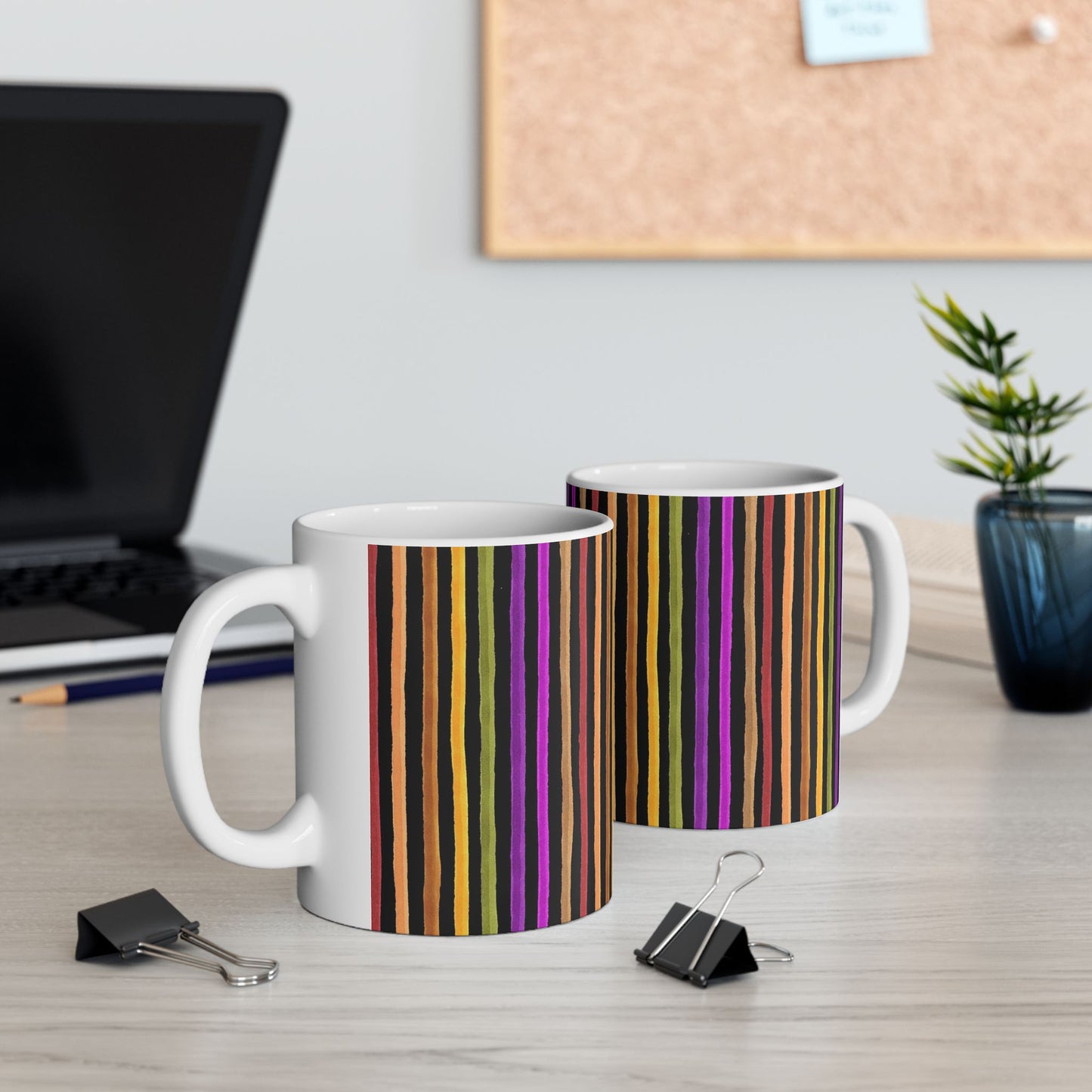 Spice Stripe Black Cup