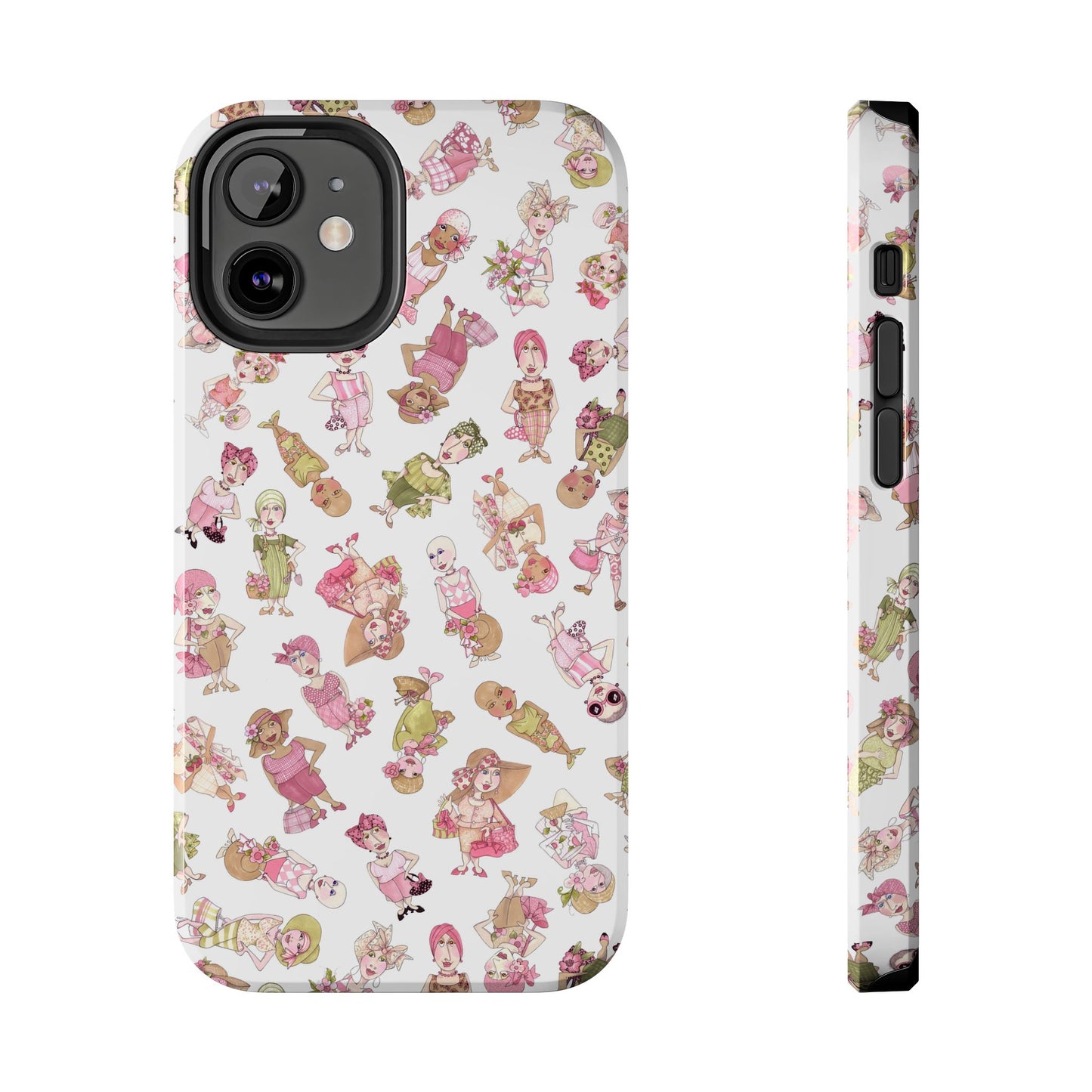 Tossed Ladies White Phone Case