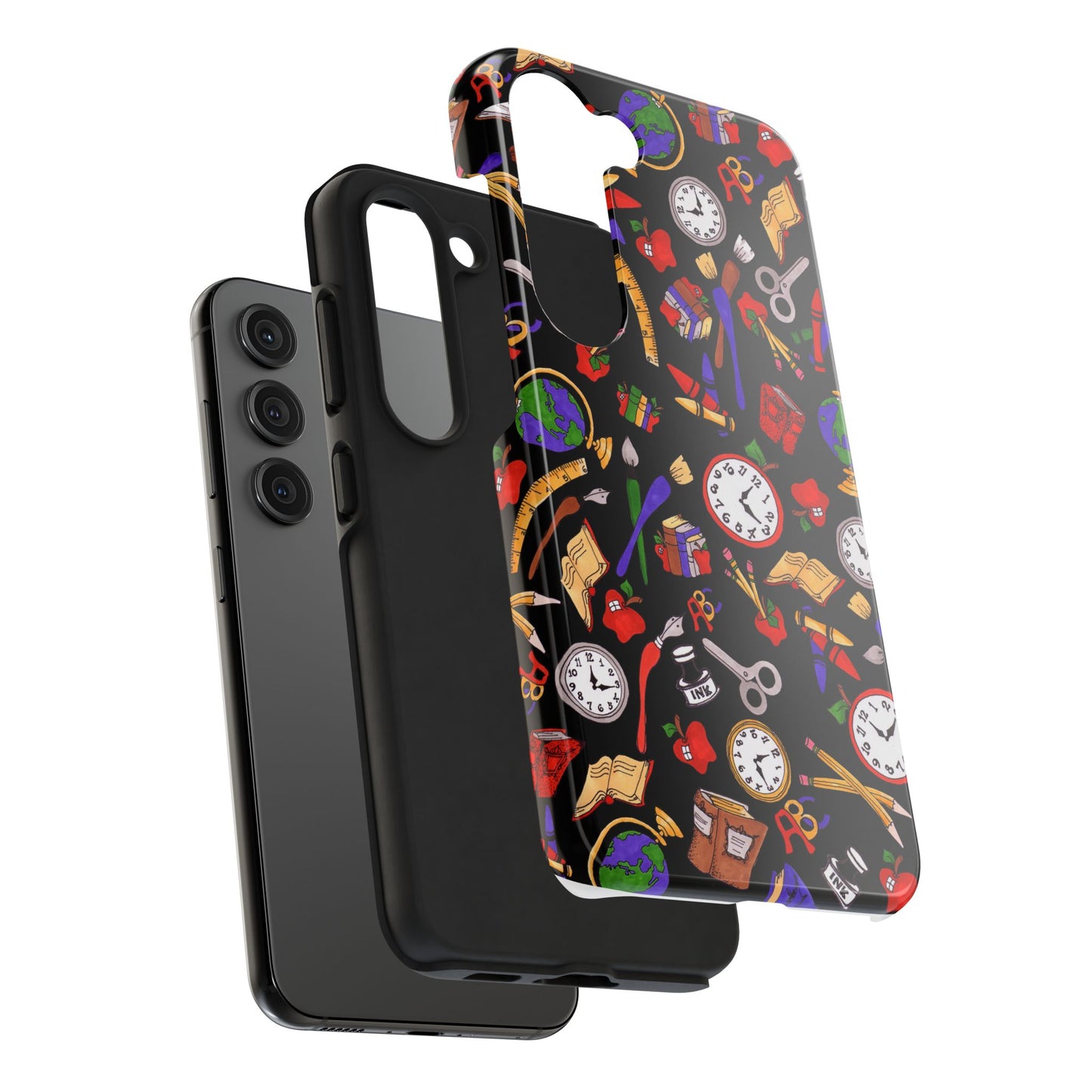 School Stuff Black Phone Case
