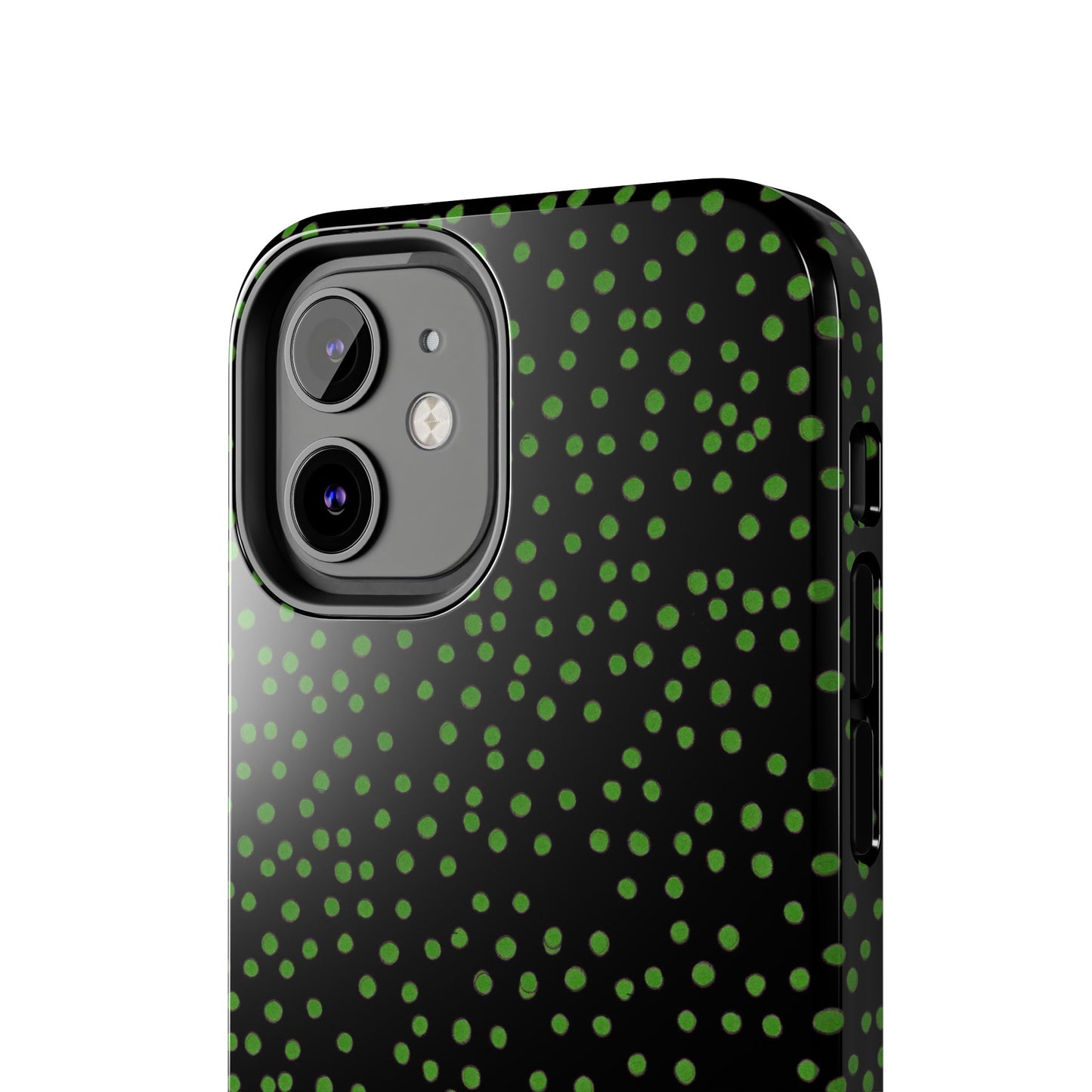 Dinky Dots Black / Green Phone Case