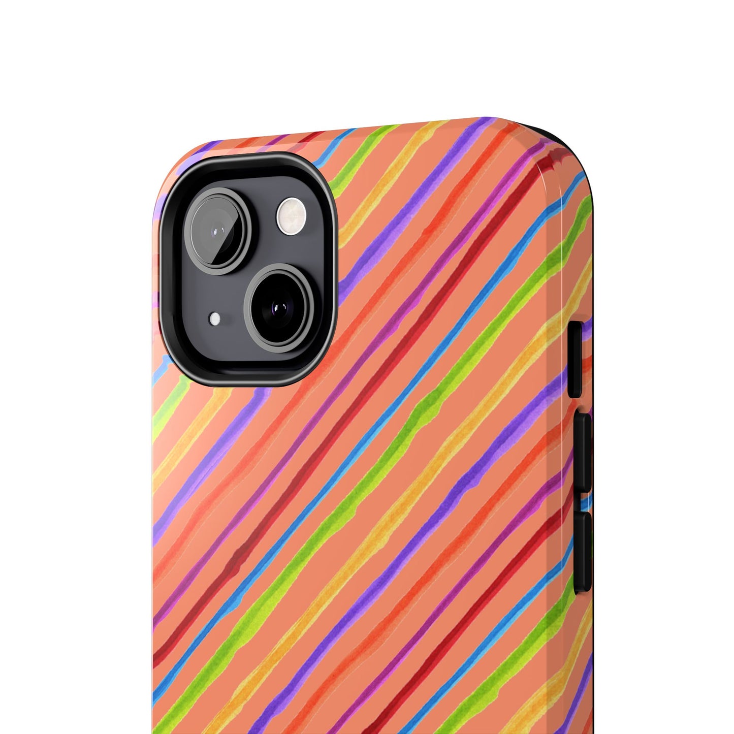 Calico Stripe Orange Phone Case