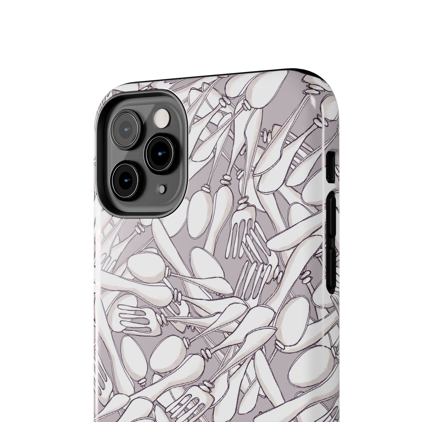 Silverware Wars Silver Phone Case