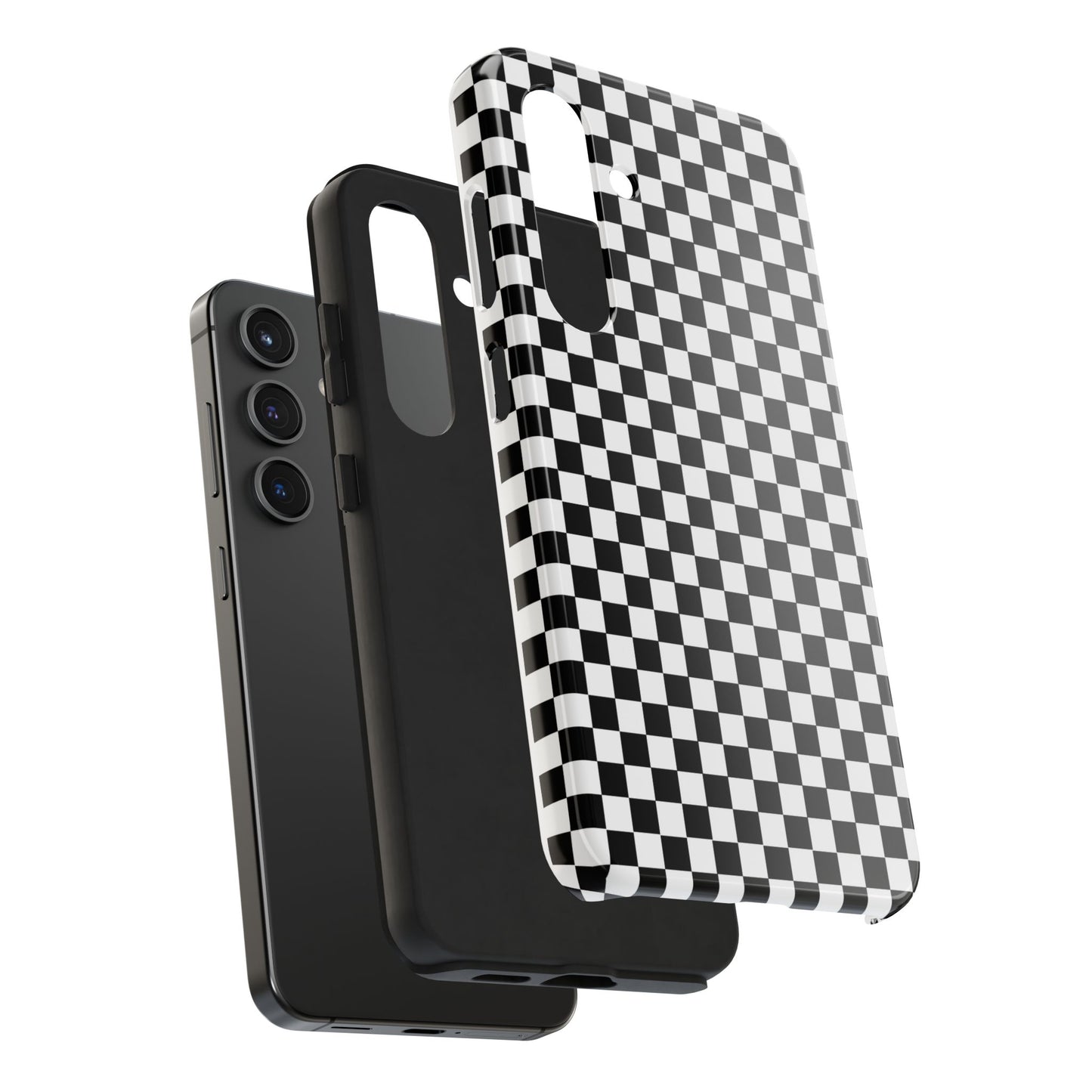 Checkerboard Black / White Phone Case