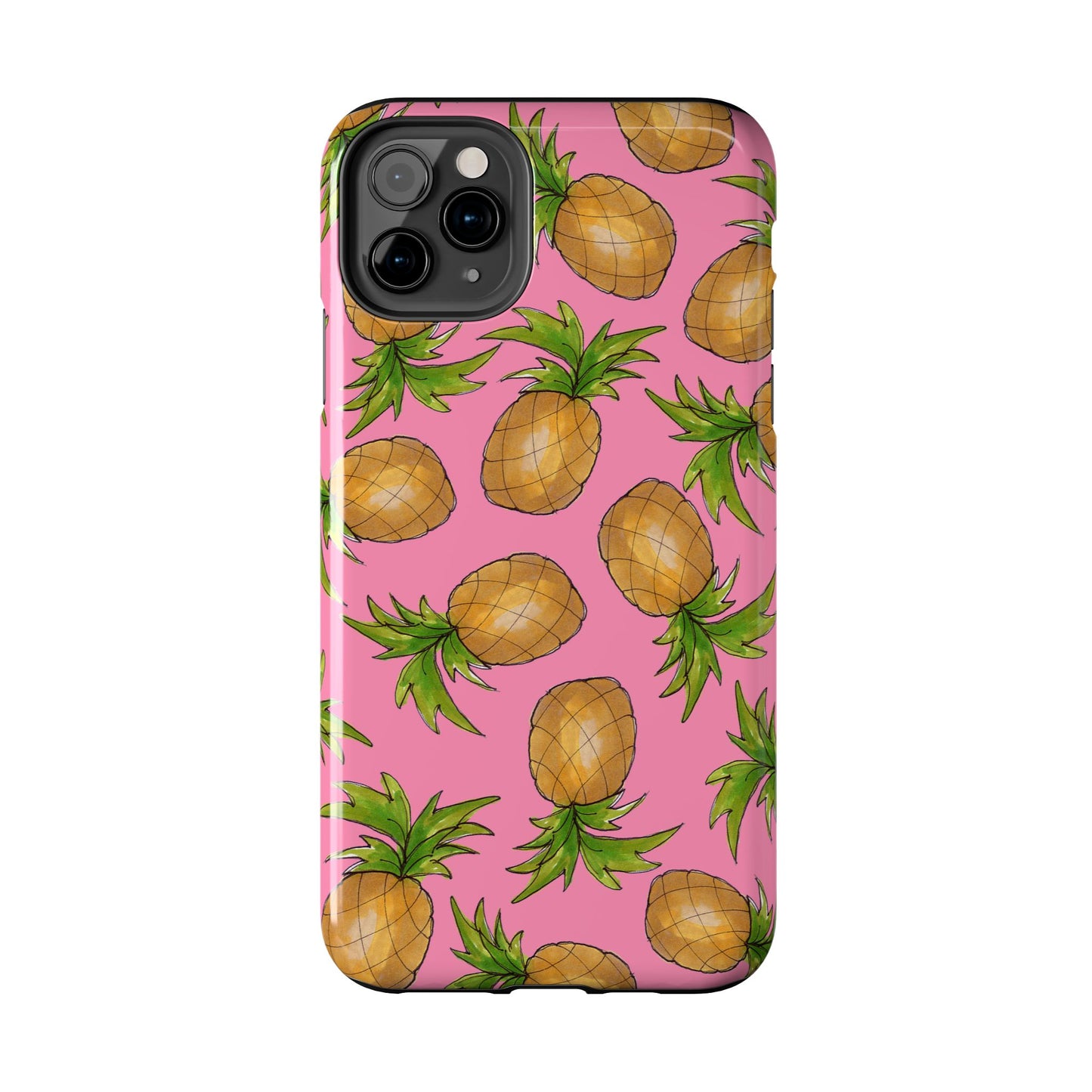 Pineapple Toss Pink Phone Case