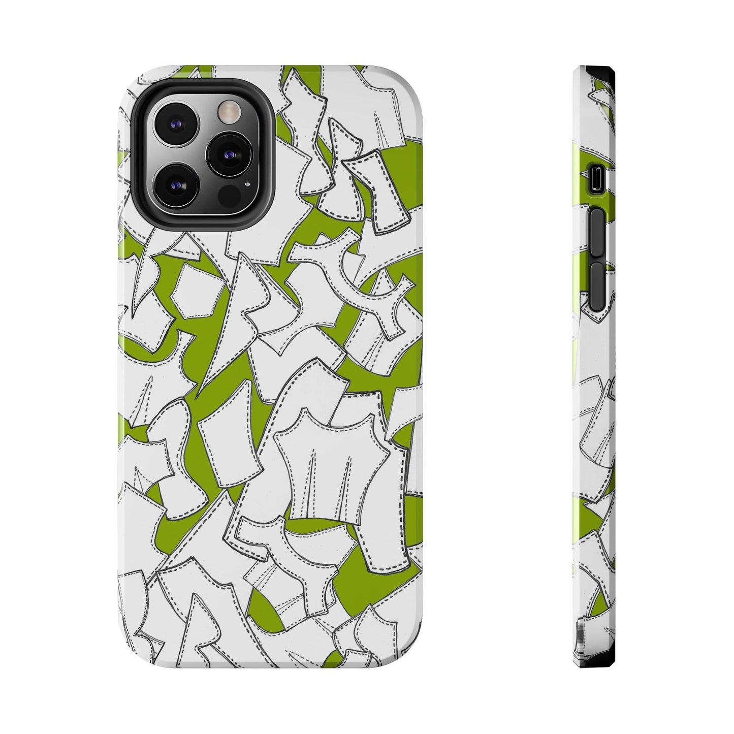 Pattern Pieces Chartreuse Phone Case
