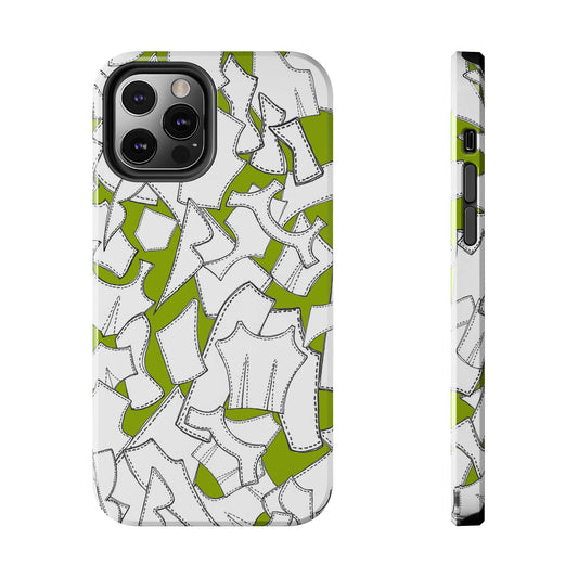 Pattern Pieces Chartreuse Phone Case