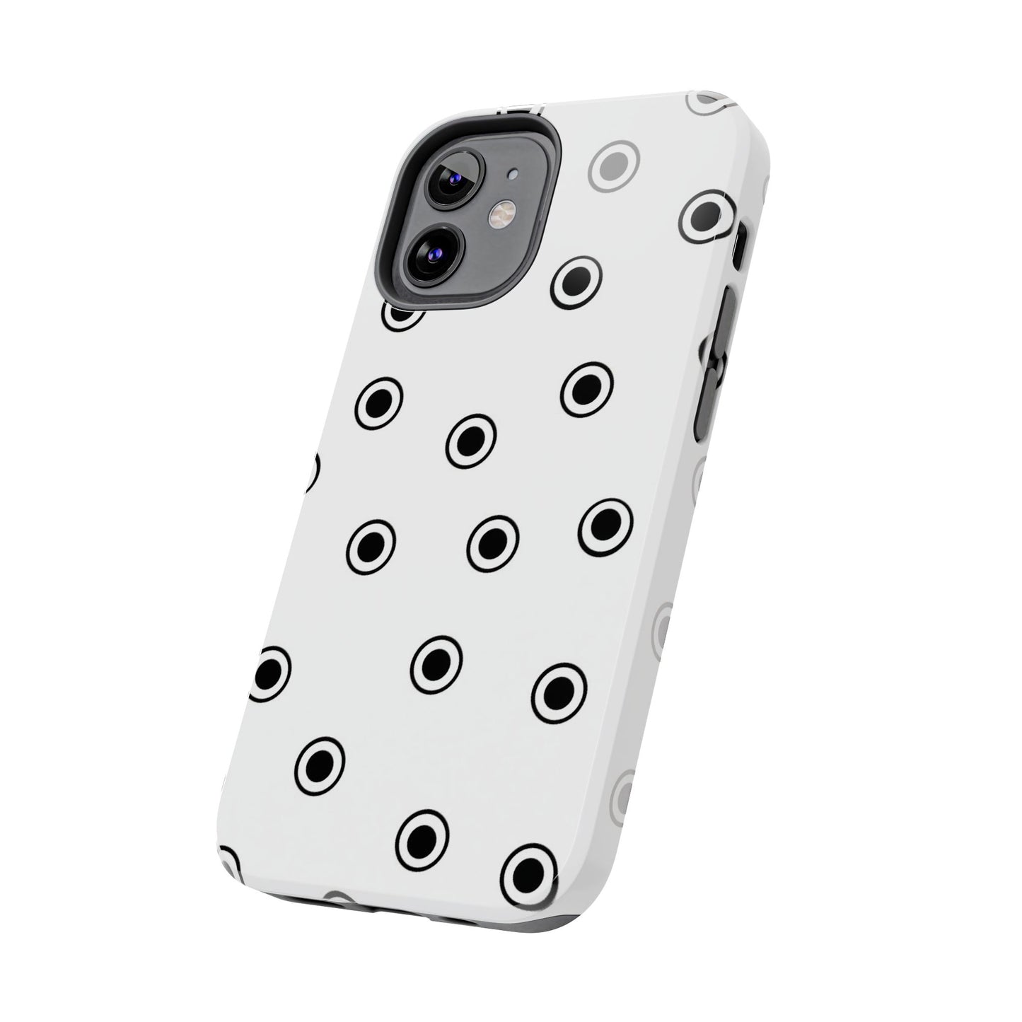 CD Dots White / Black Phone Case