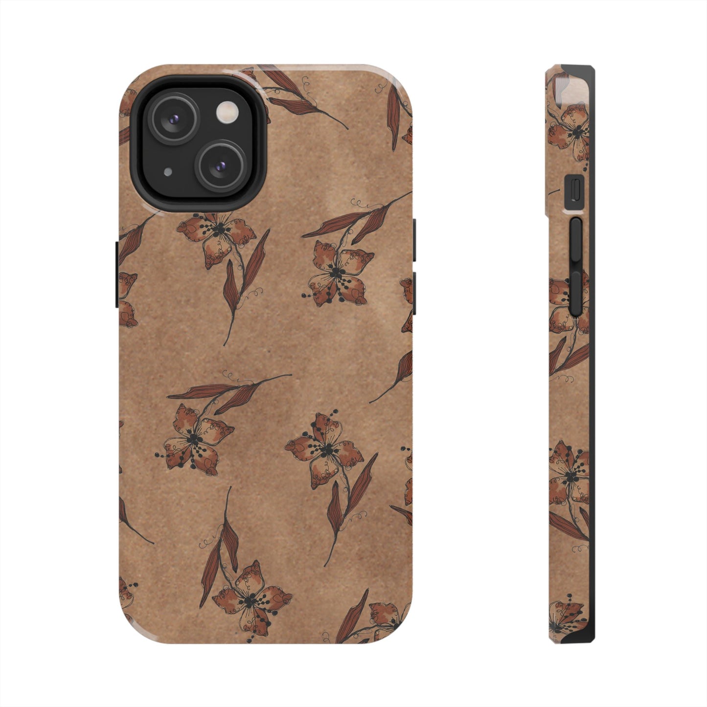 Brown Buds Phone Case