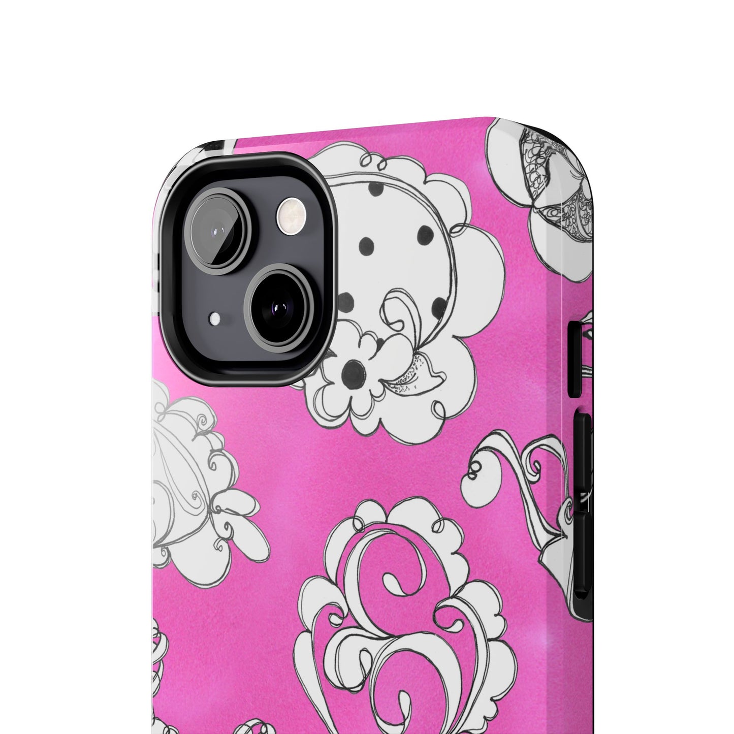 Bistro Chairs Pink Phone Case