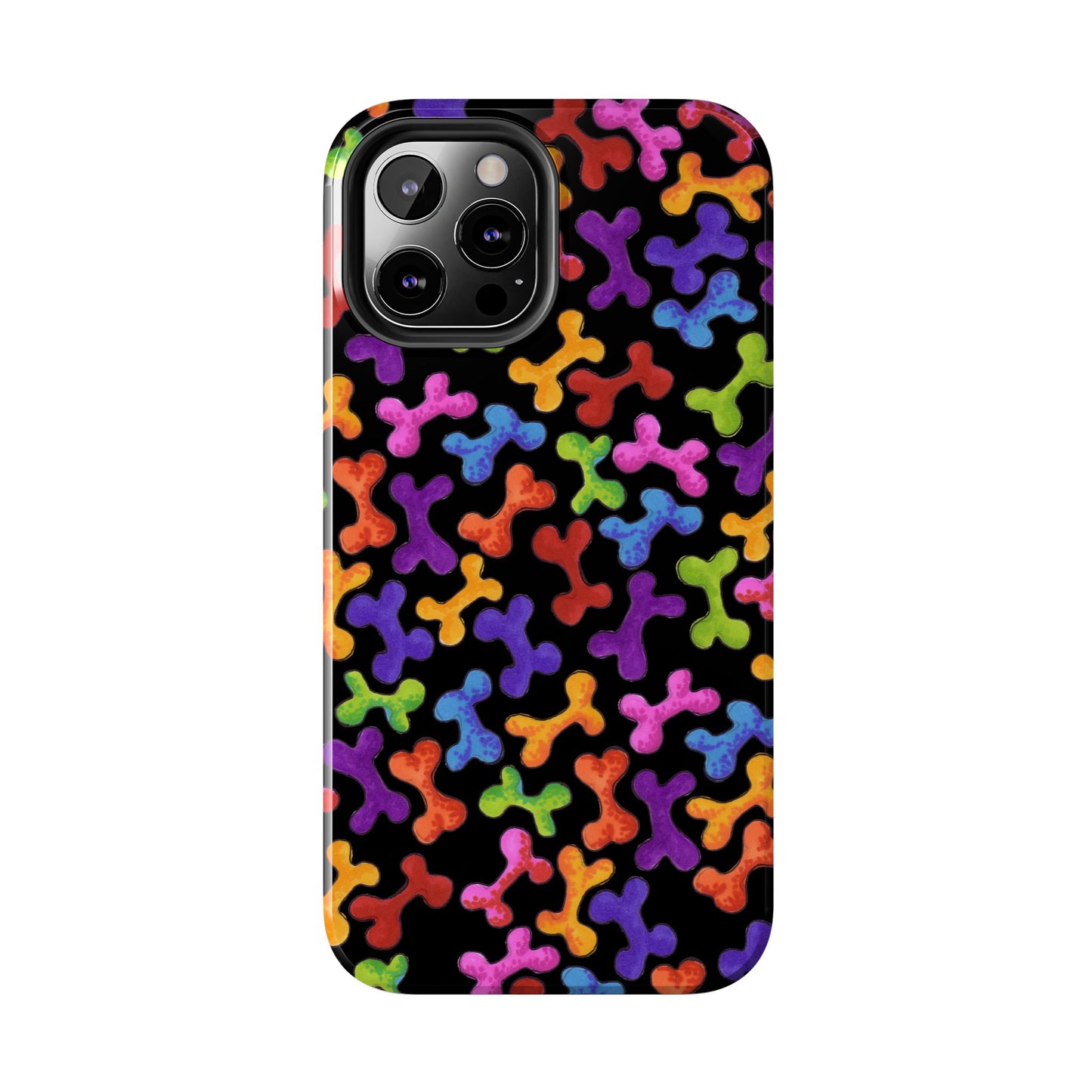 Fancy Bones Black / Multi Phone Case