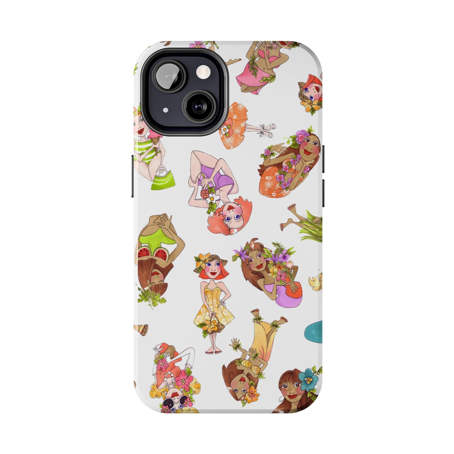 Island Toss White Phone Case