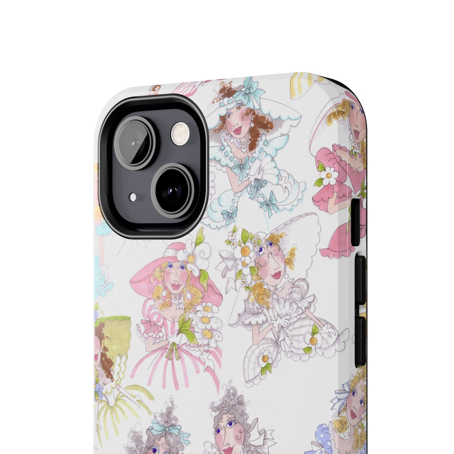 Tossed Belles White Phone Case
