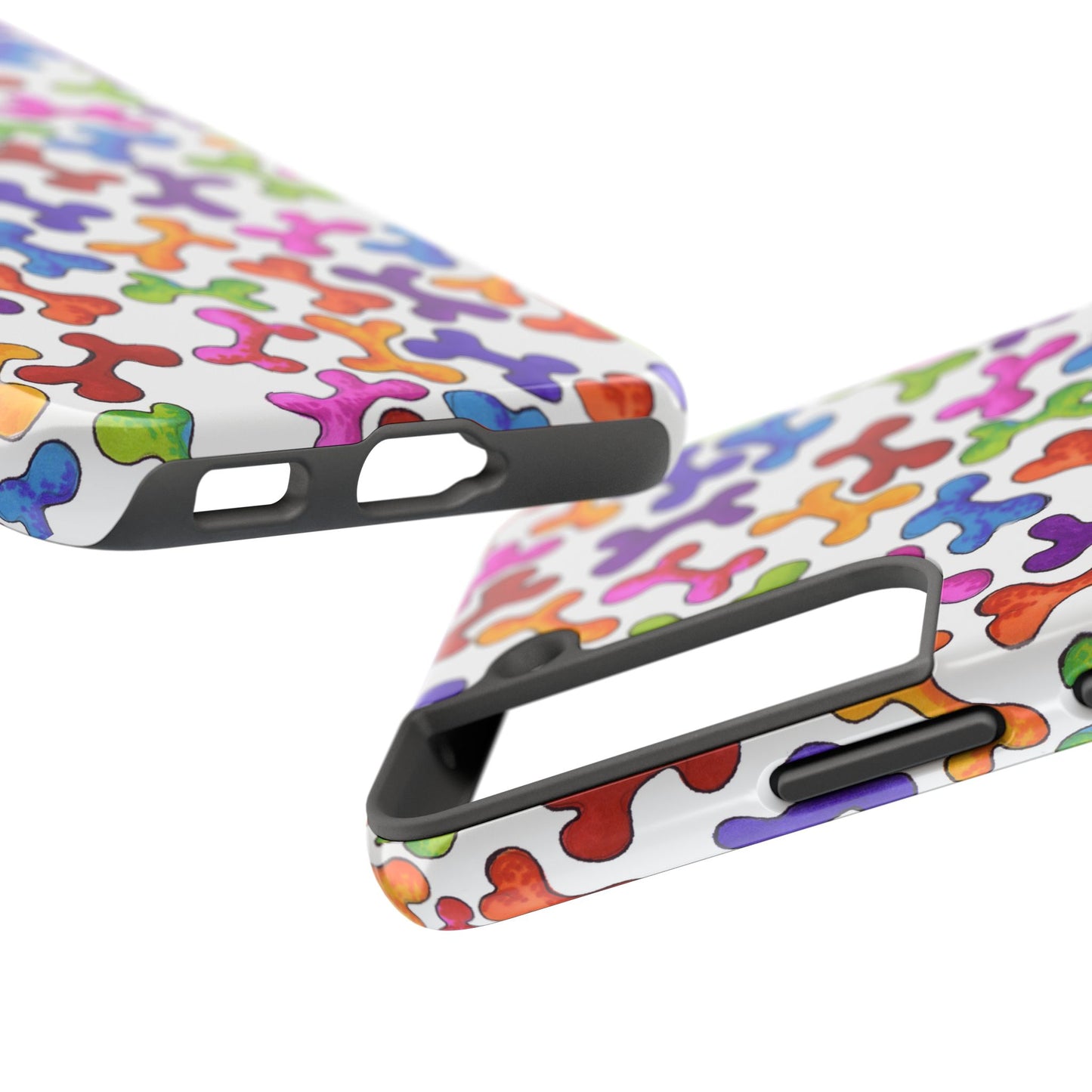 Fancy Bones White / Multi Phone Case