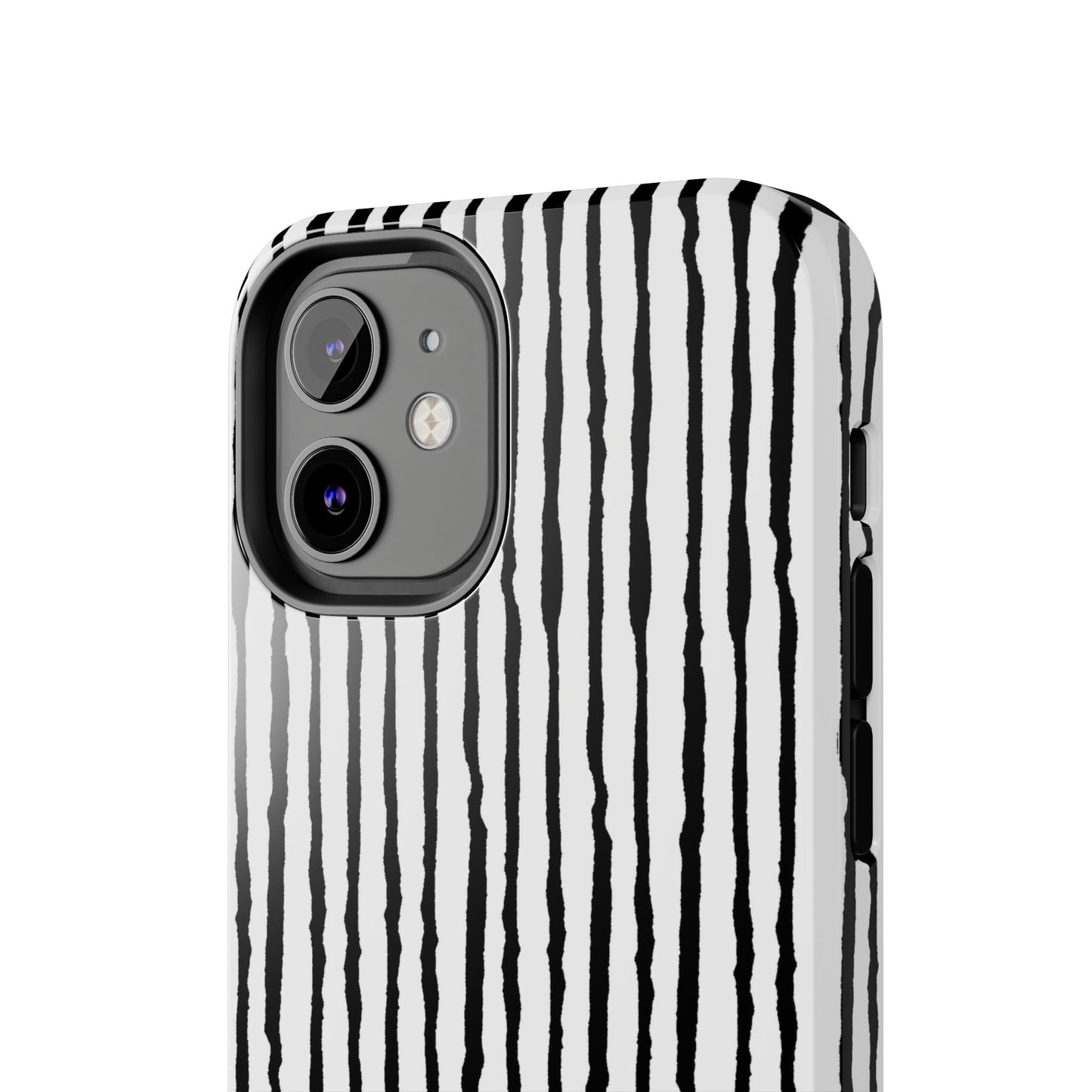 Sorta Stripe White / Black Phone Case