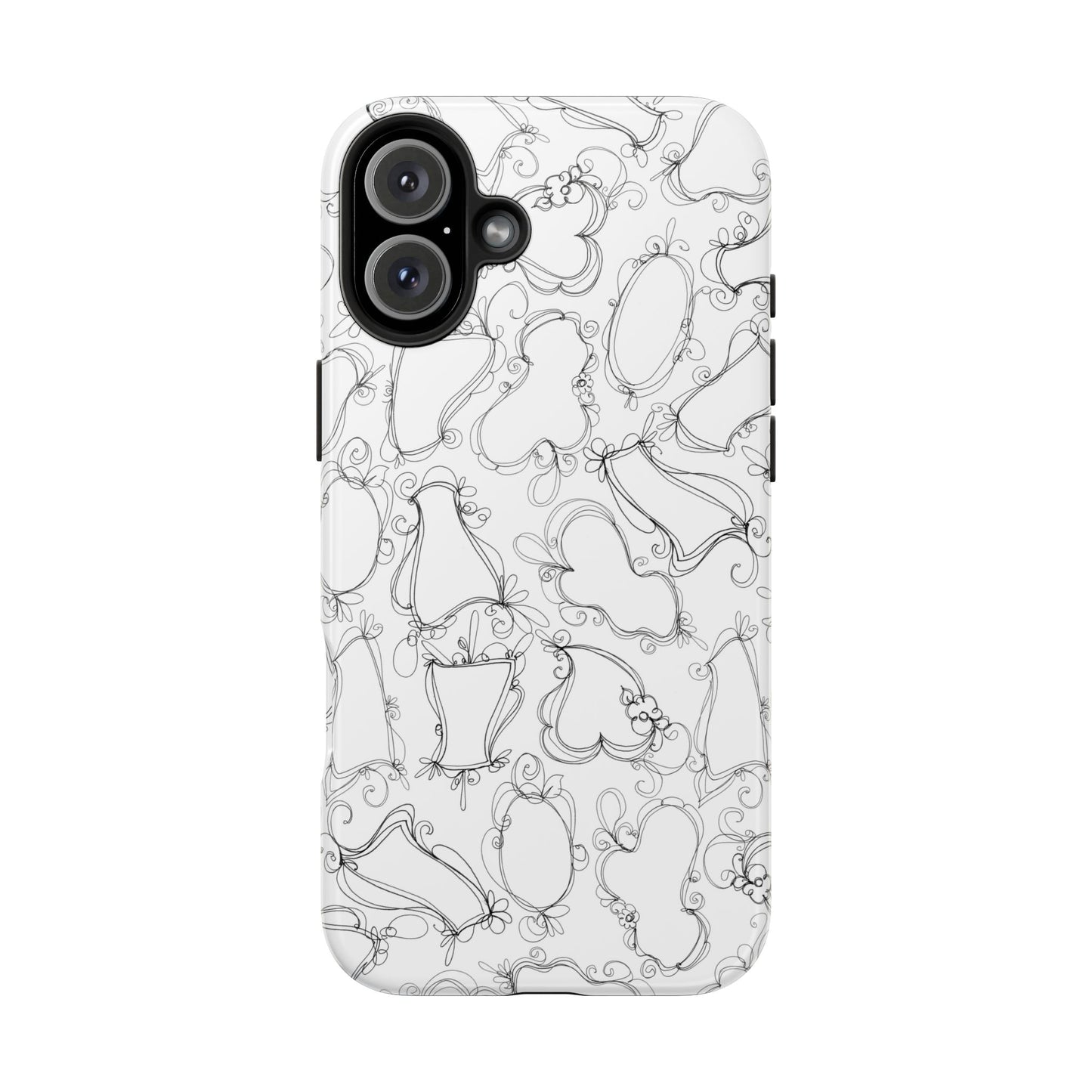 Frames White / Black Phone Case