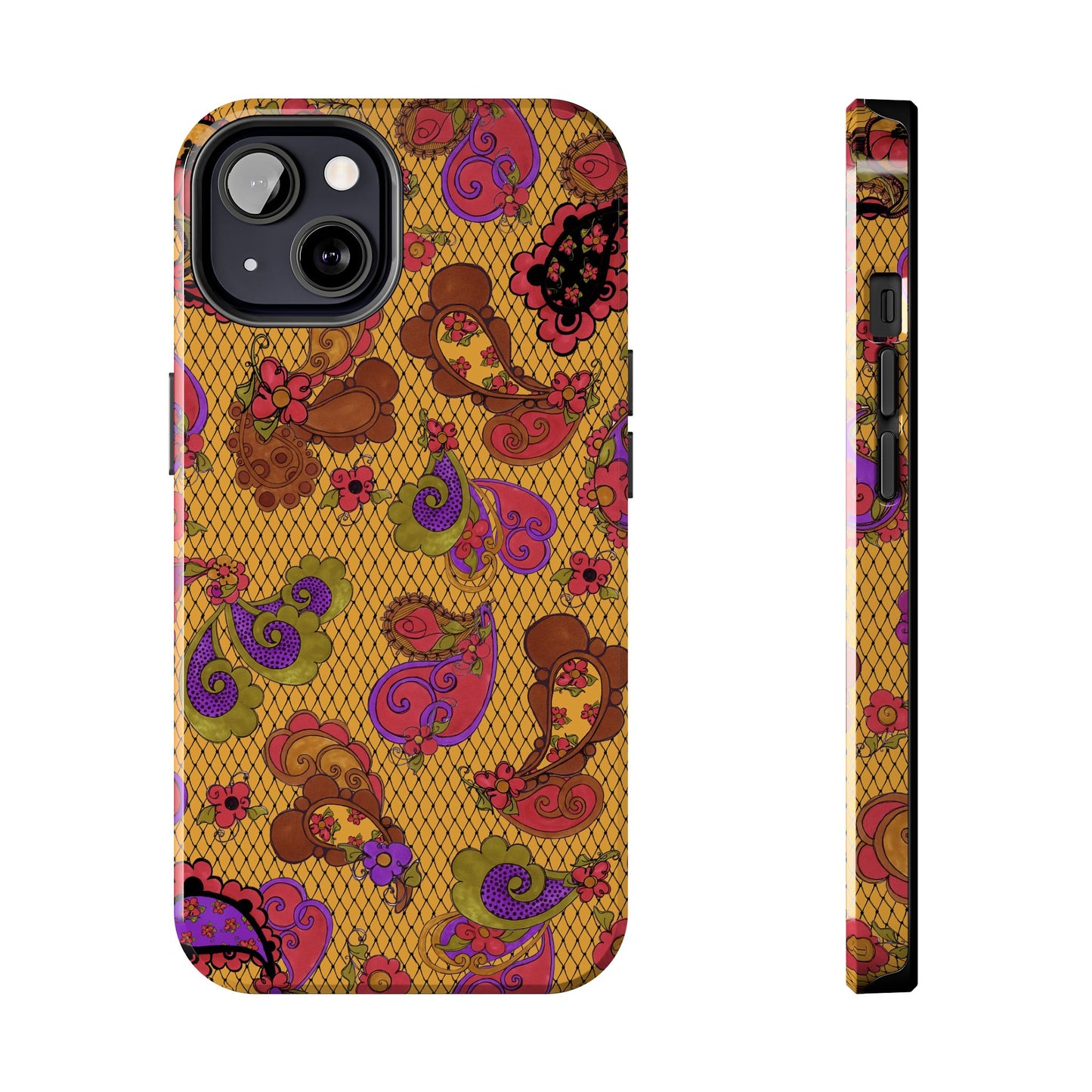 Posie Paisley Gold Phone Case