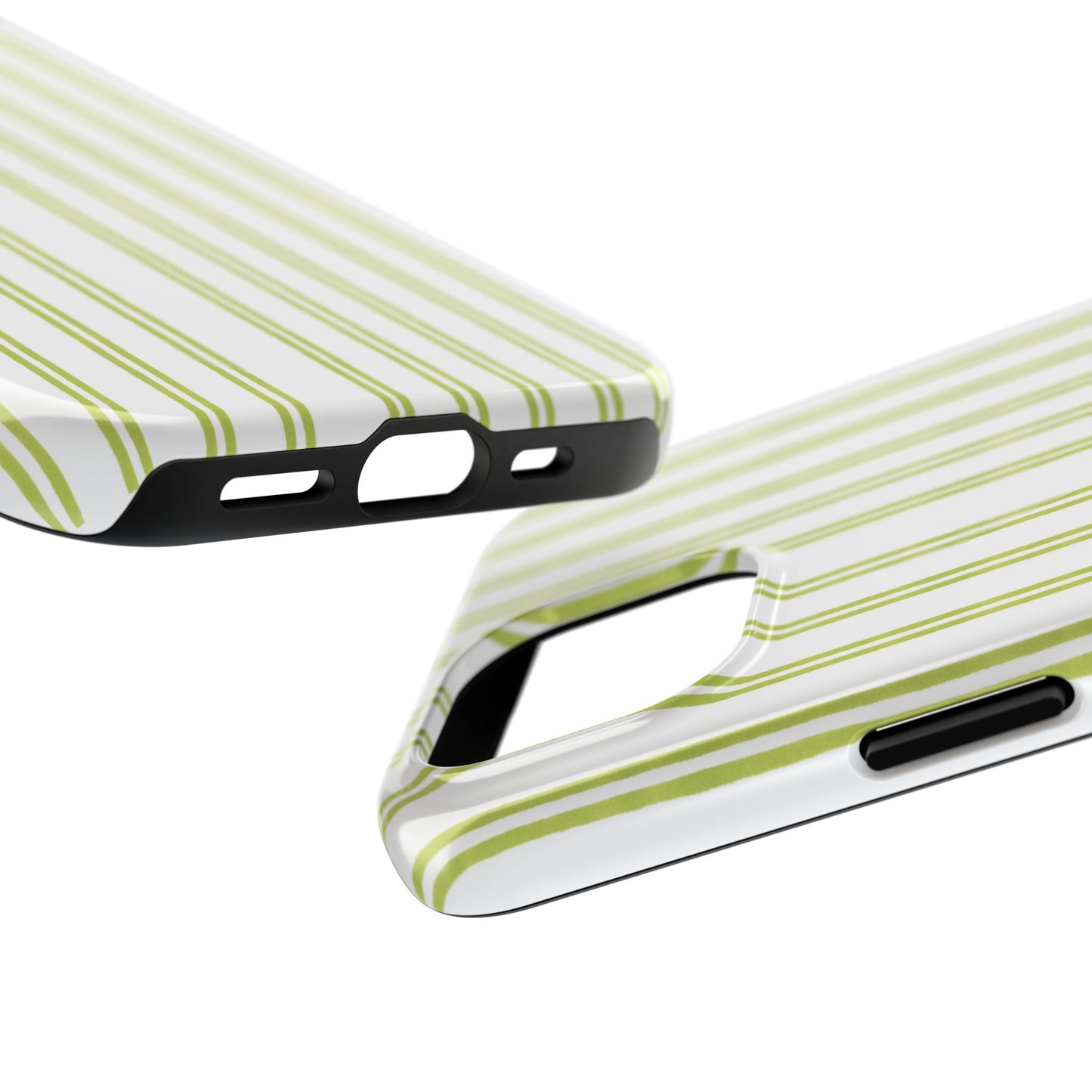 Green Double Stripe Phone Case